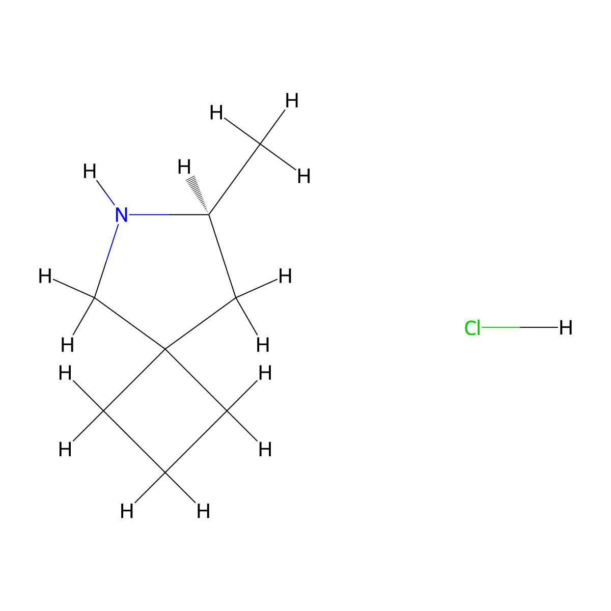 (7S)-7-methyl-6-azaspiro(3.4)octane hydrochloride molecular structure, CAS 2416217-69-9