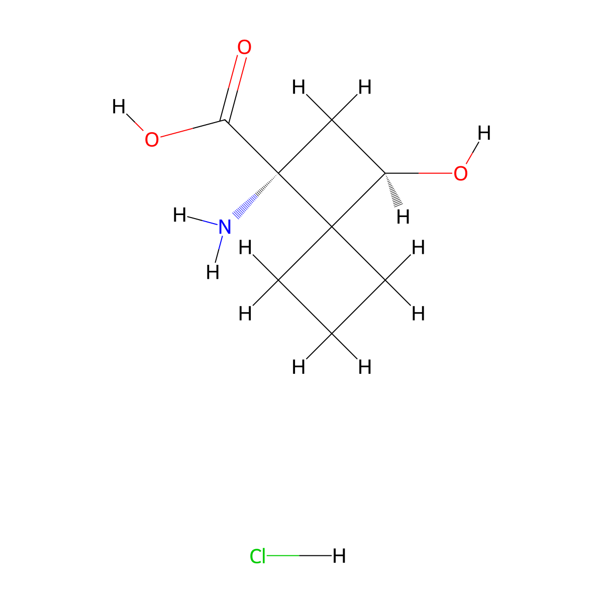 rac-(1R,3R)-1-amino-3-hydroxyspiro[3.3]heptane-1-carboxylicacidhydrochloride,cis molecular structure, CAS 2416217-76-8