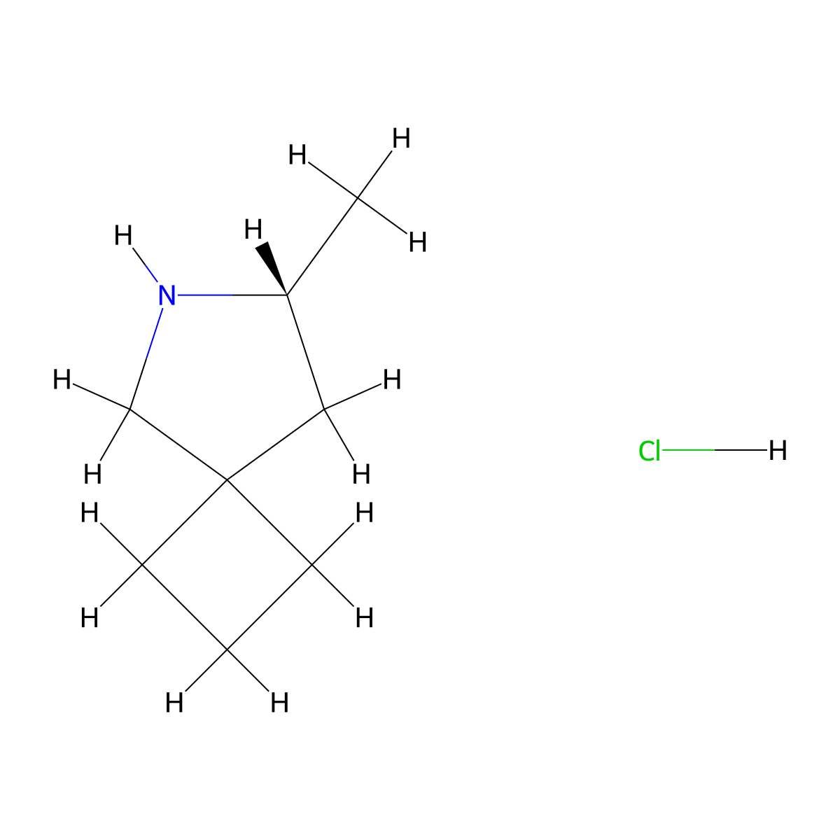 (7R)-7-methyl-6-azaspiro(3.4)octane hydrochloride molecular structure, CAS 2416218-34-1