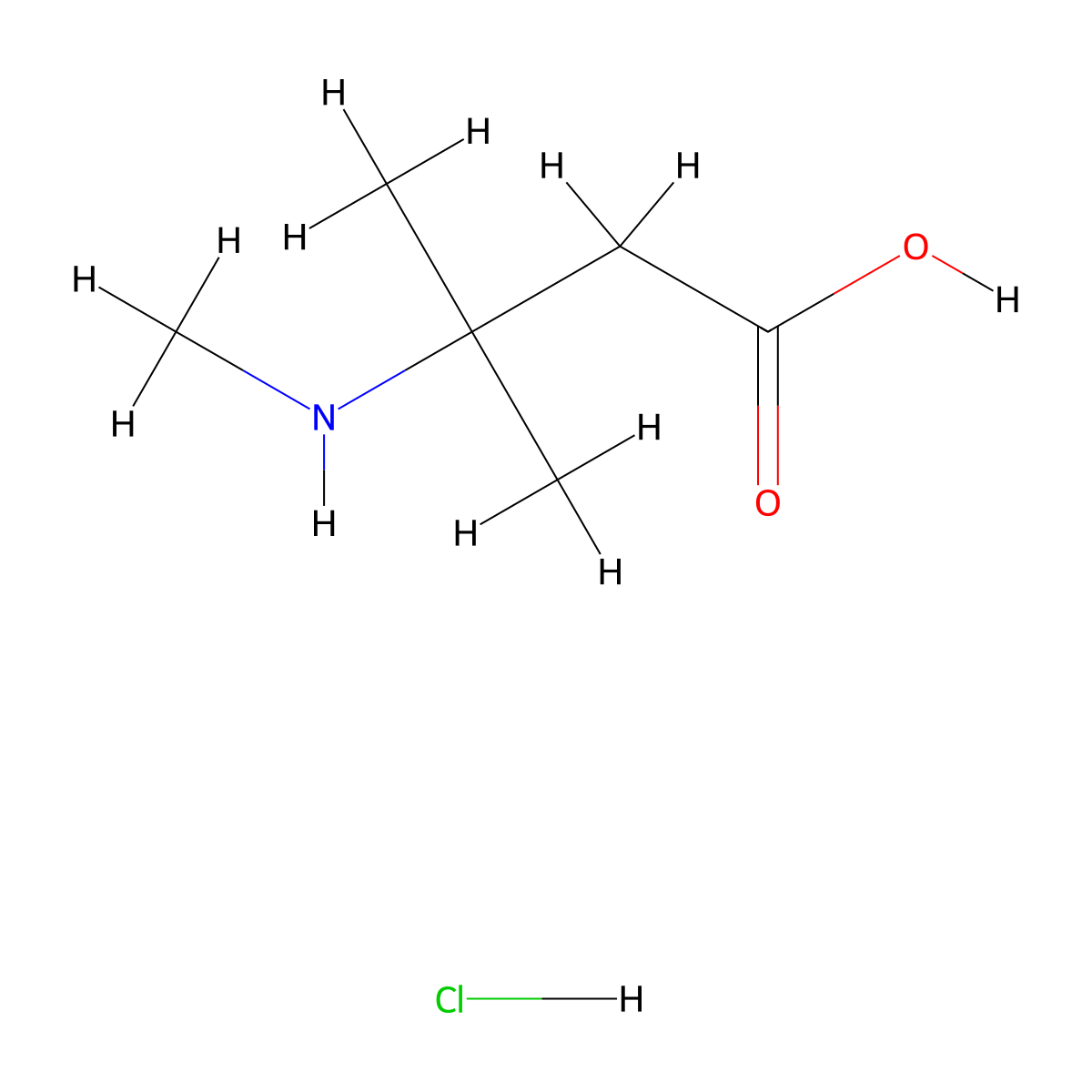 3-Methyl-3-(methylamino)butanoic acid hydrochloride molecular structure, CAS 2416228-91-4