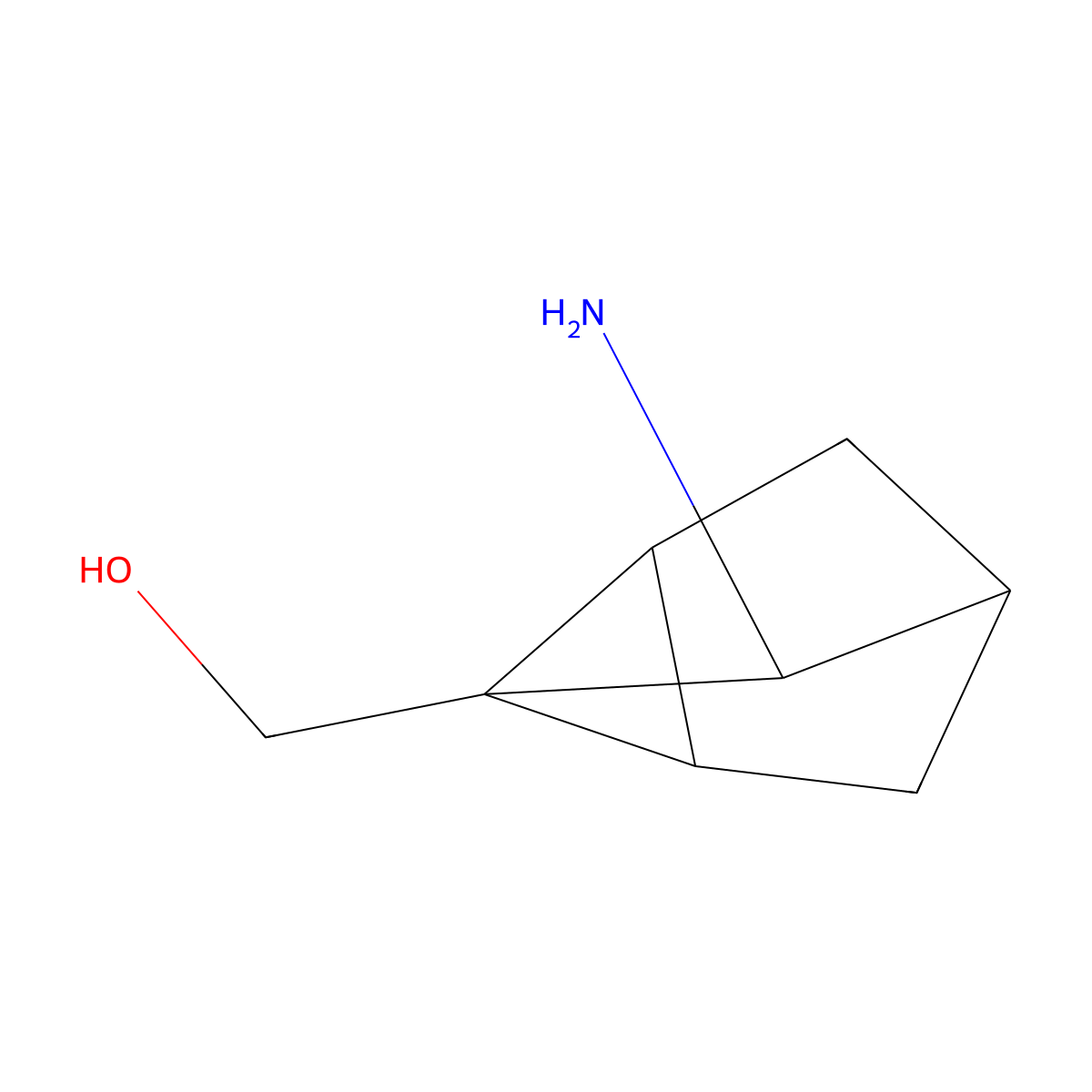(7-Aminotricyclo[2.2.1.02,6]heptan-1-yl)methanol molecular structure, CAS 2416229-13-3