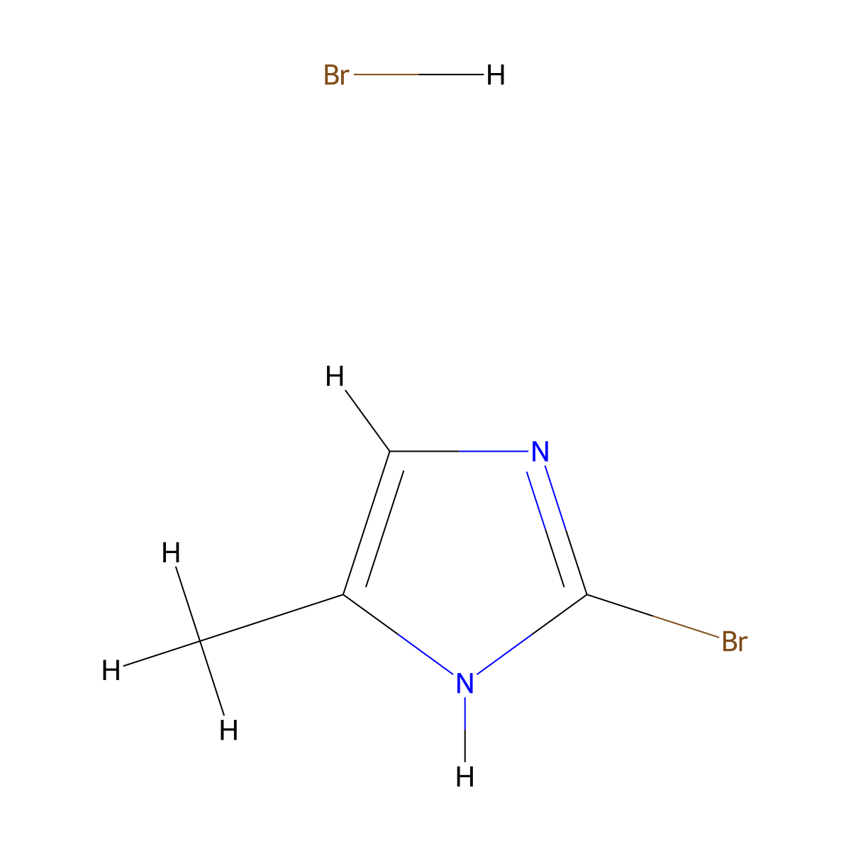 2-bromo-4-methyl-1H-imidazole hydrobromide molecular structure, CAS 2416229-75-7