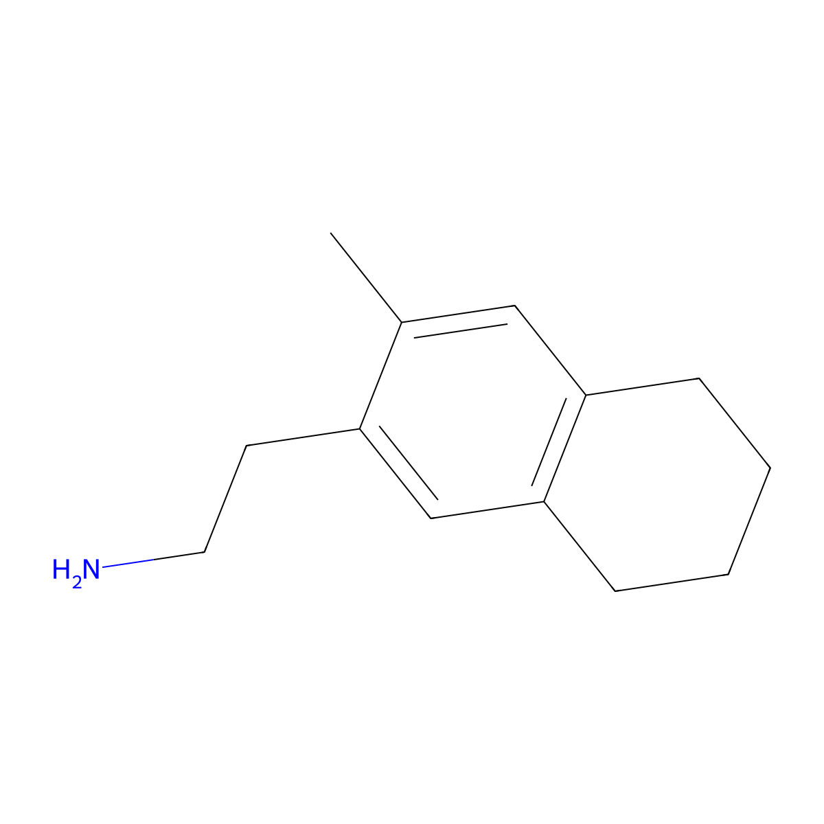 2-(3-Methyl-5,6,7,8-tetrahydronaphthalen-2-yl)ethan-1-amine molecular structure, CAS 2416229-86-0