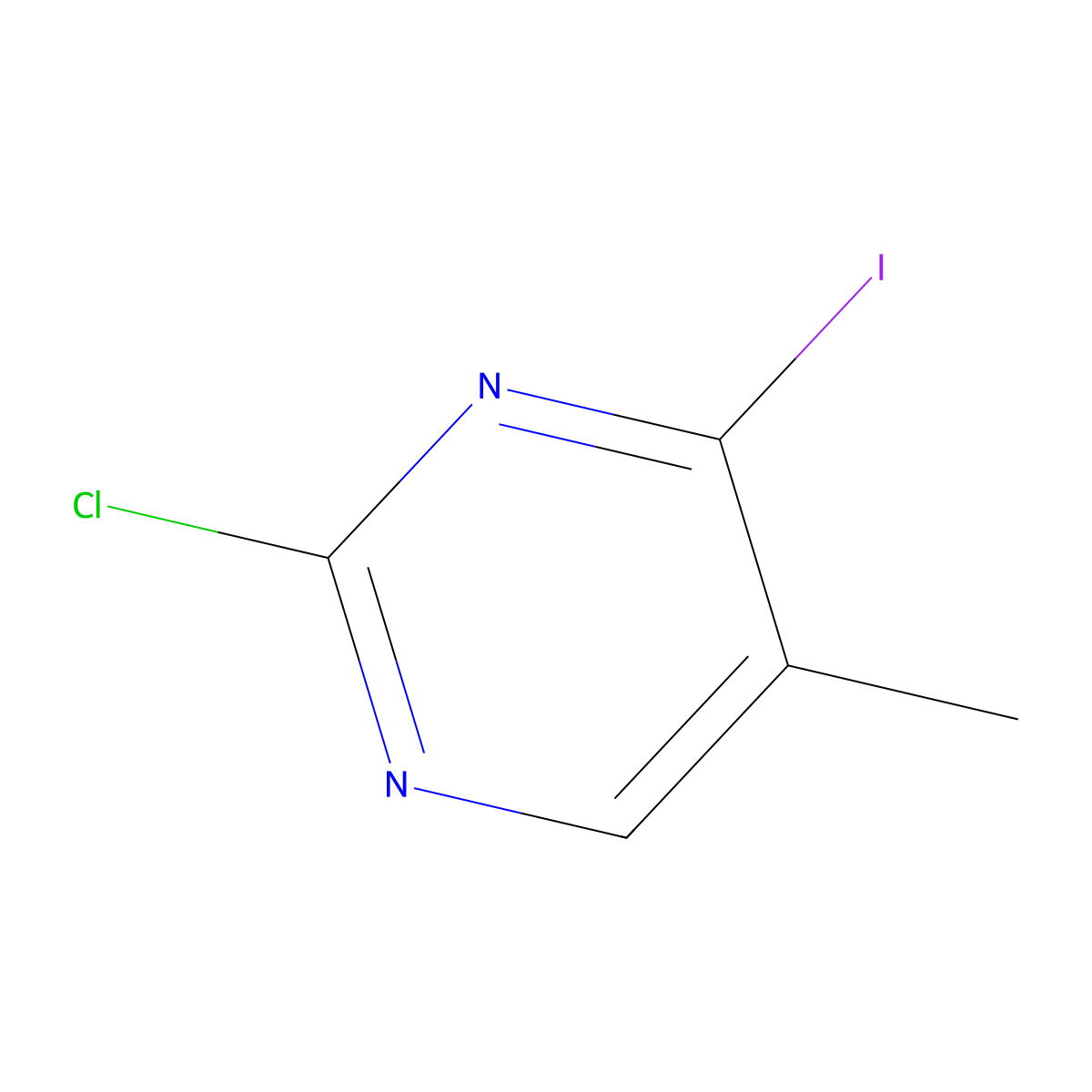 2-Chloro-4-iodo-5-methylpyrimidine molecular structure, CAS 2416229-89-3