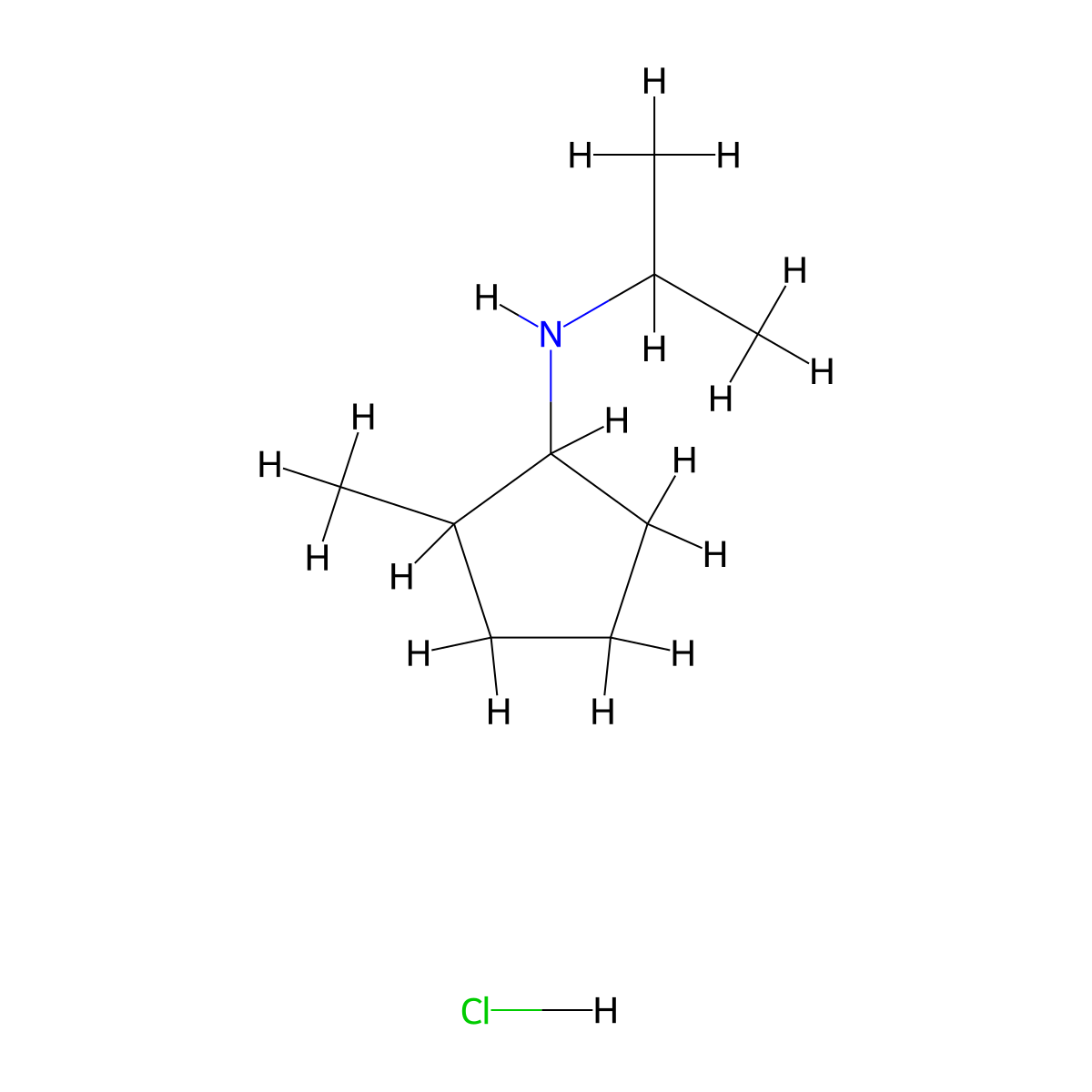 2-methyl-N-(propan-2-yl)cyclopentan-1-amine hydrochloride molecular structure, CAS 2416230-07-2