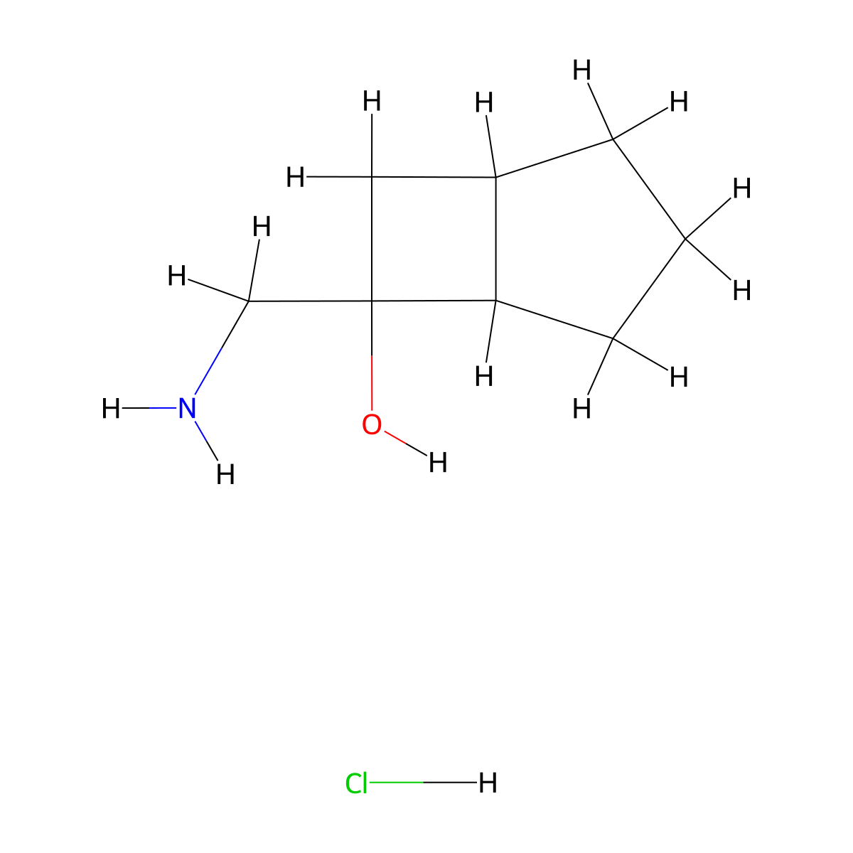 6-(Aminomethyl)bicyclo[3.2.0]heptan-6-ol hydrochloride molecular structure, CAS 2416230-60-7