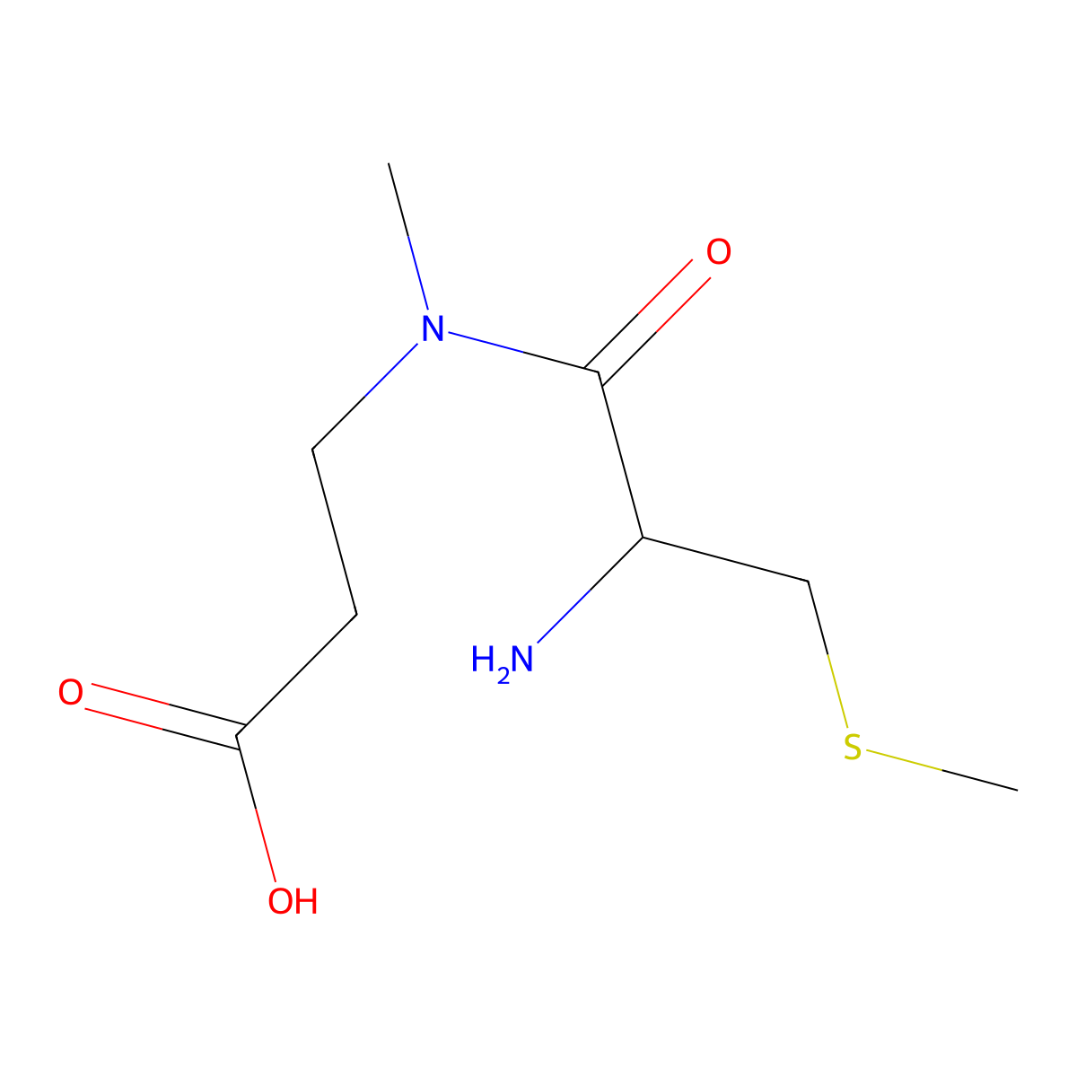 3-[2-amino-N-methyl-3-(methylsulfanyl)propanamido]propanoic acid molecular structure, CAS 2416230-81-2