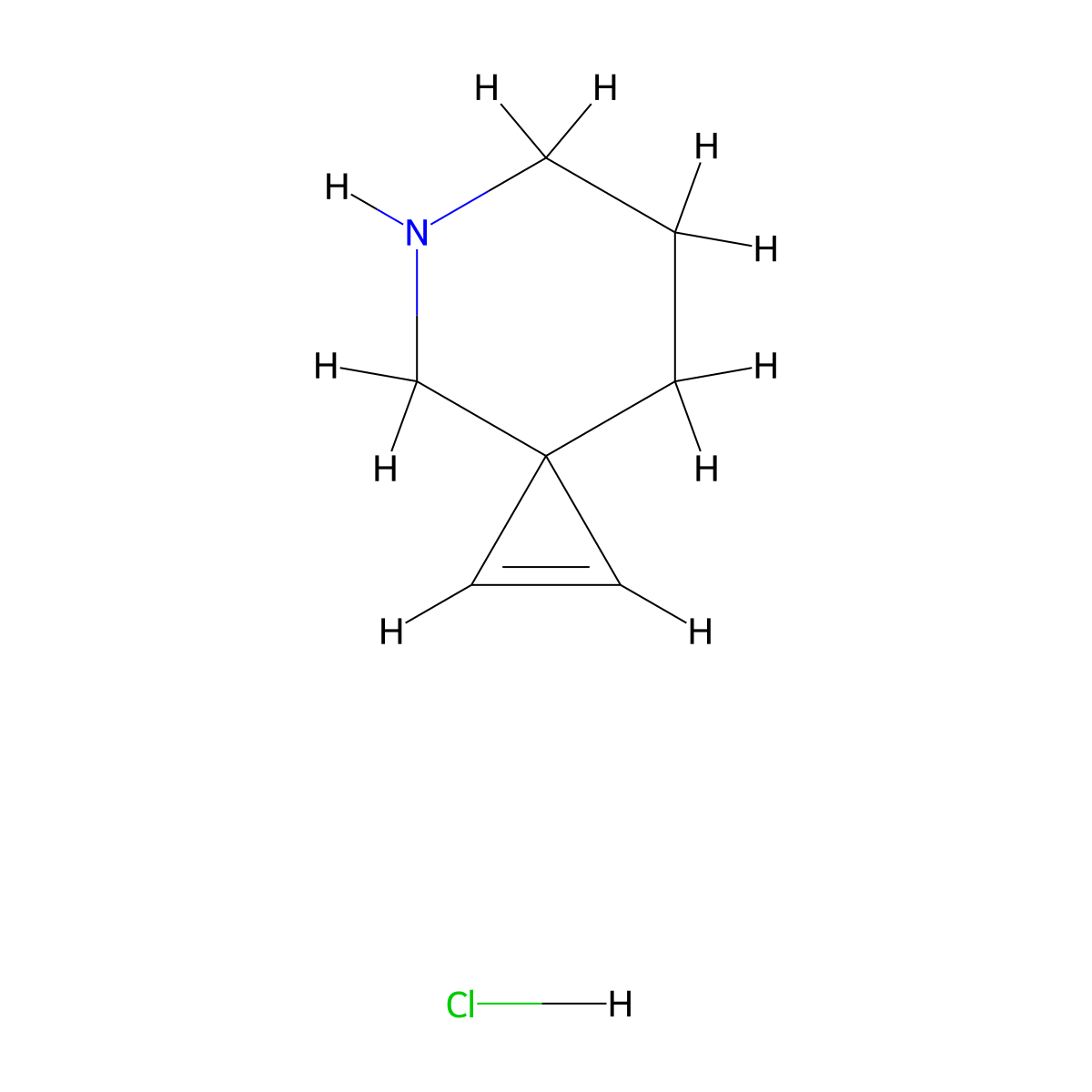5-Azaspiro[2.5]oct-1-ene hydrochloride molecular structure, CAS 2416230-84-5
