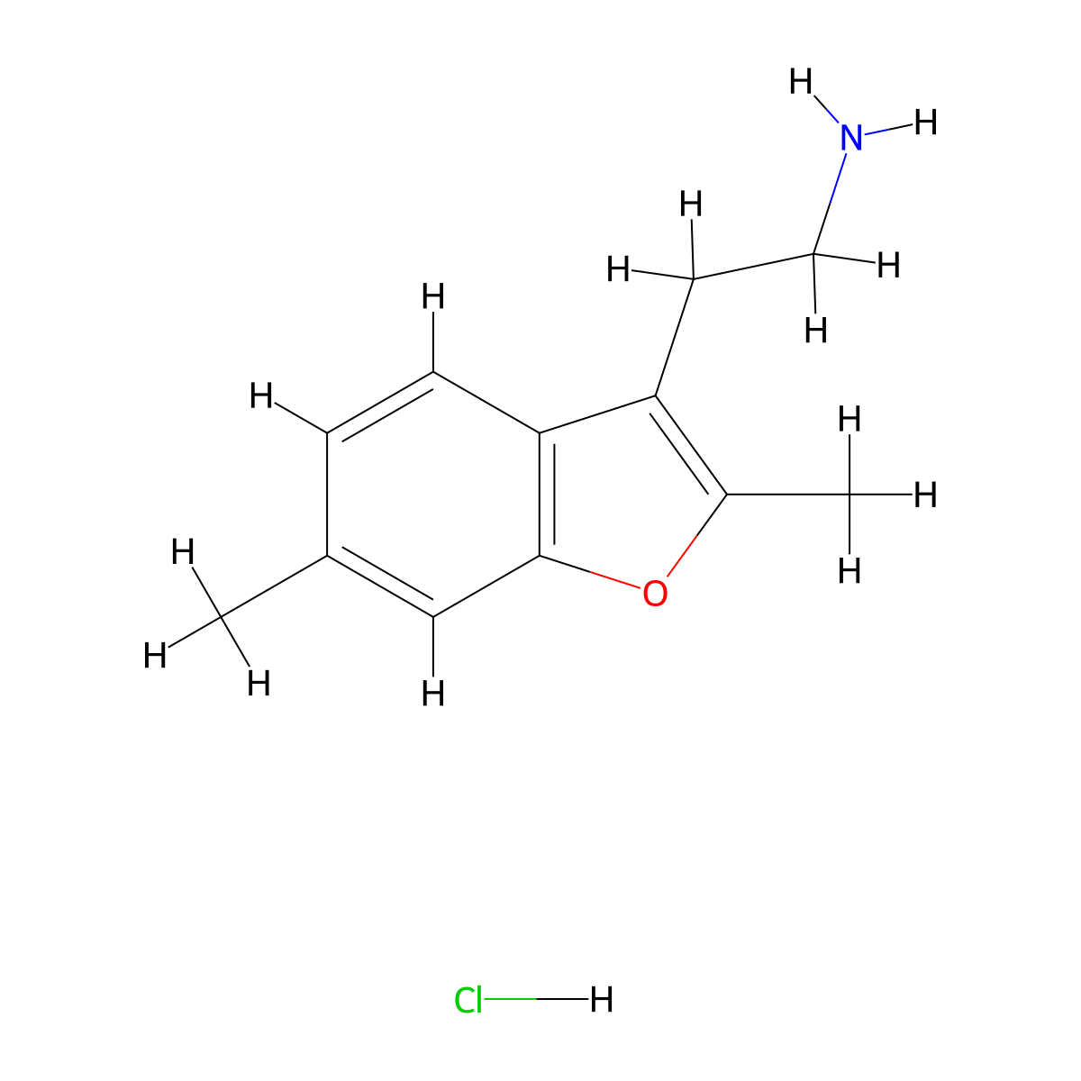 2-(2,6-Dimethyl-1-benzofuran-3-yl)ethan-1-amine hydrochloride molecular structure, CAS 2416231-05-3