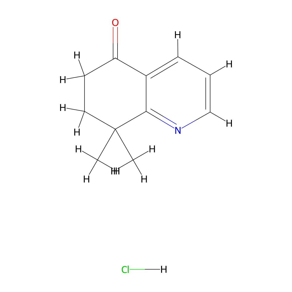 8,8-Dimethyl-5,6,7,8-tetrahydroquinolin-5-one hydrochloride molecular structure, CAS 2416233-70-8