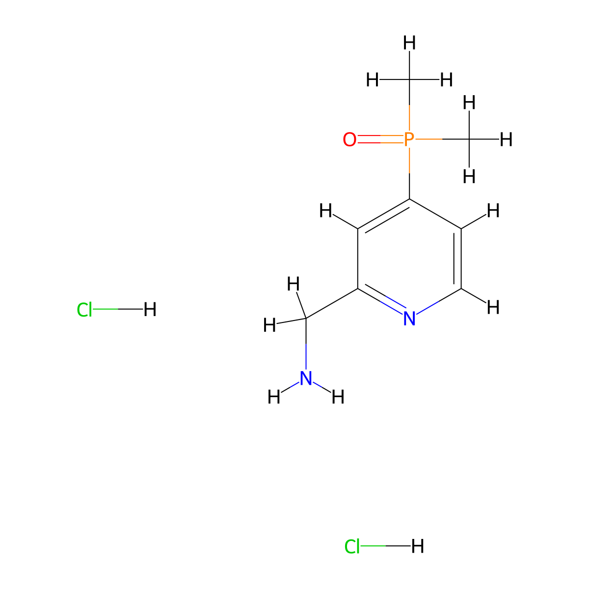 (4-Dimethylphosphorylpyridin-2-yl)methanamine;dihydrochloride molecular structure, CAS 2416233-78-6
