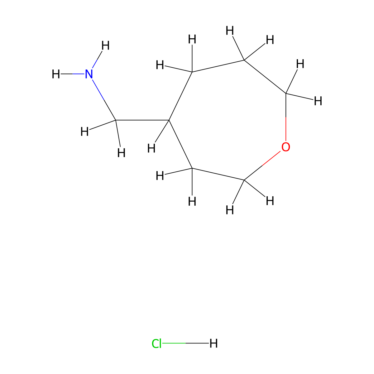 1-(Oxepan-4-yl)methanamine hydrochloride molecular structure, CAS 2416233-83-3