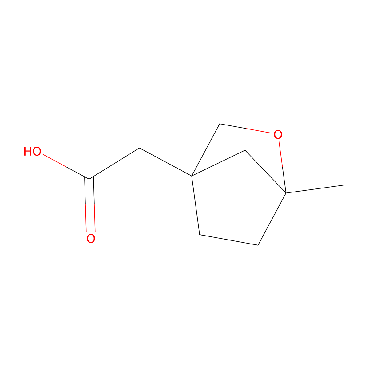 2-(1-Methyl-2-oxabicyclo[2.2.1]heptan-4-yl)acetic acid molecular structure, CAS 2416234-60-9