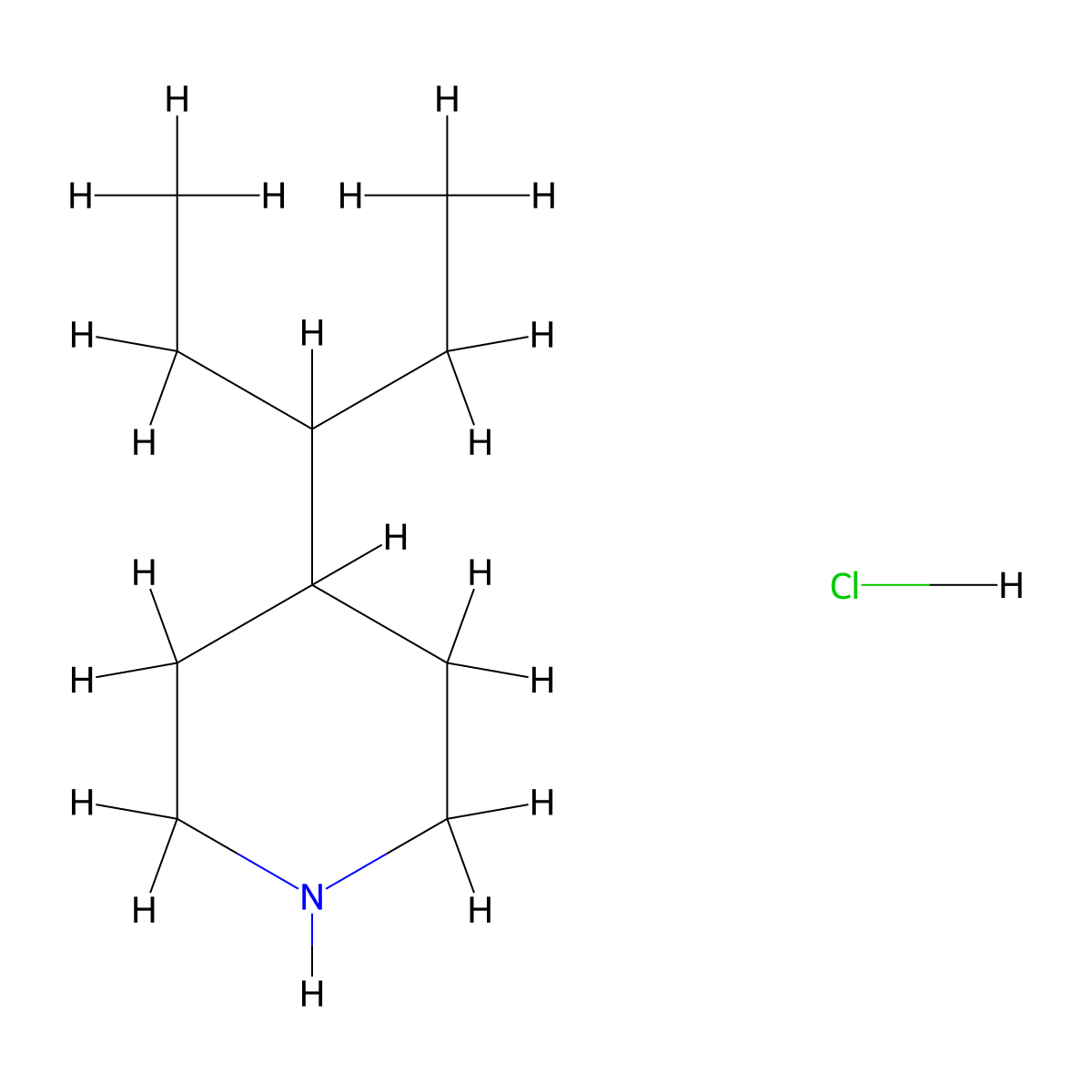 4-(Pentan-3-yl)piperidine hydrochloride molecular structure, CAS 2416234-61-0