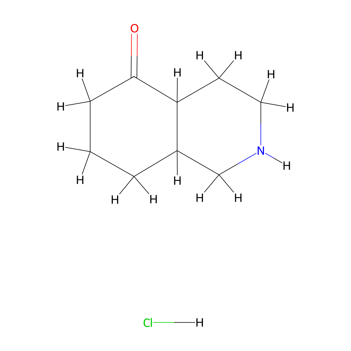 Decahydroisoquinolin-5-one hydrochloride molecular structure, CAS 2416234-81-4