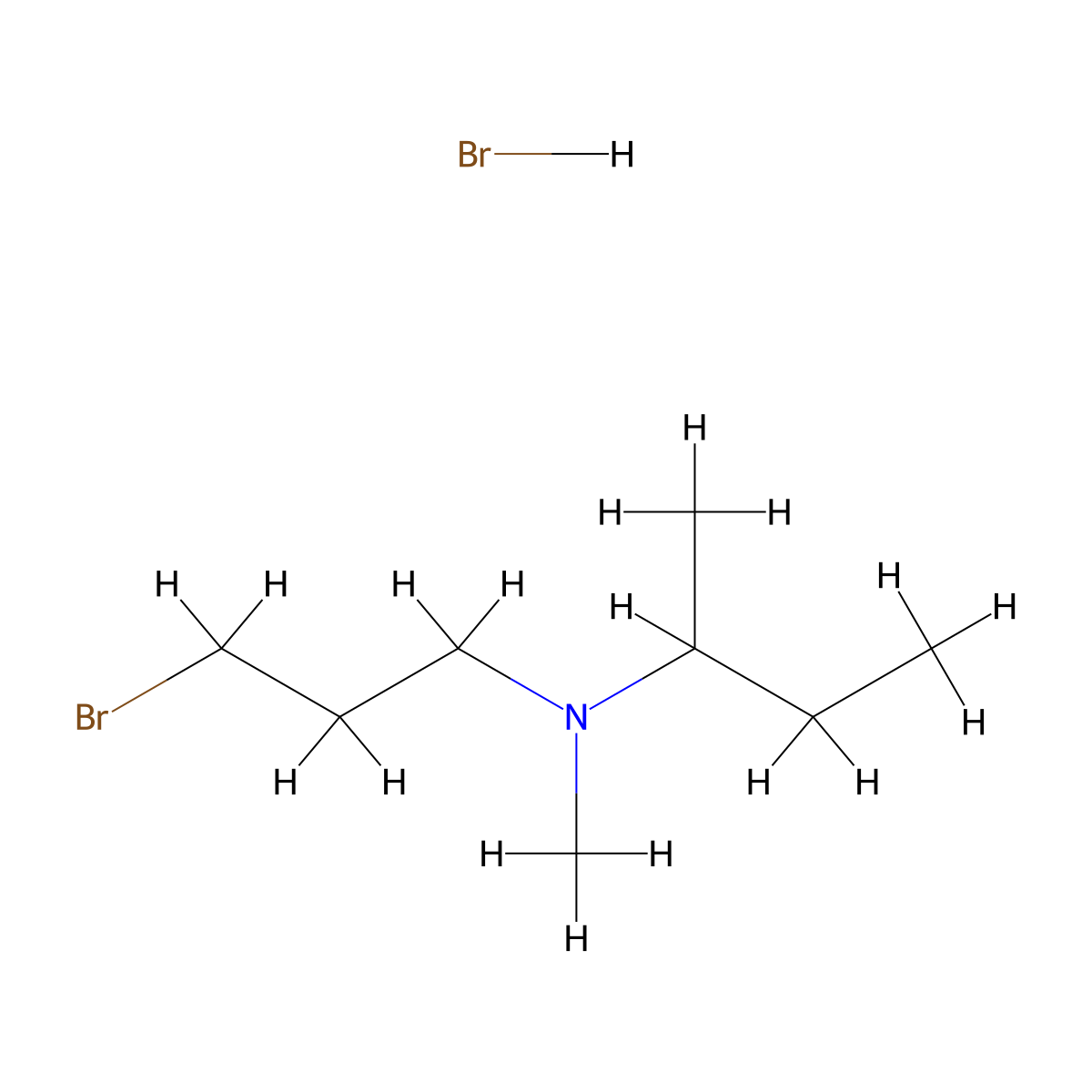 (3-Bromopropyl)(butan-2-yl)methylamine hydrobromide molecular structure, CAS 2416235-13-5