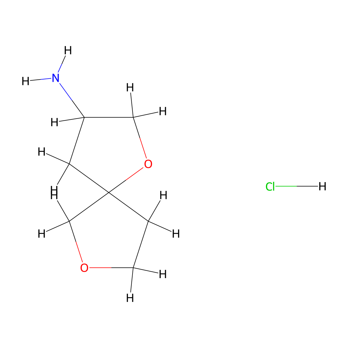 1,7-Dioxaspiro[4.4]nonan-3-amine hydrochloride molecular structure, CAS 2416236-11-6