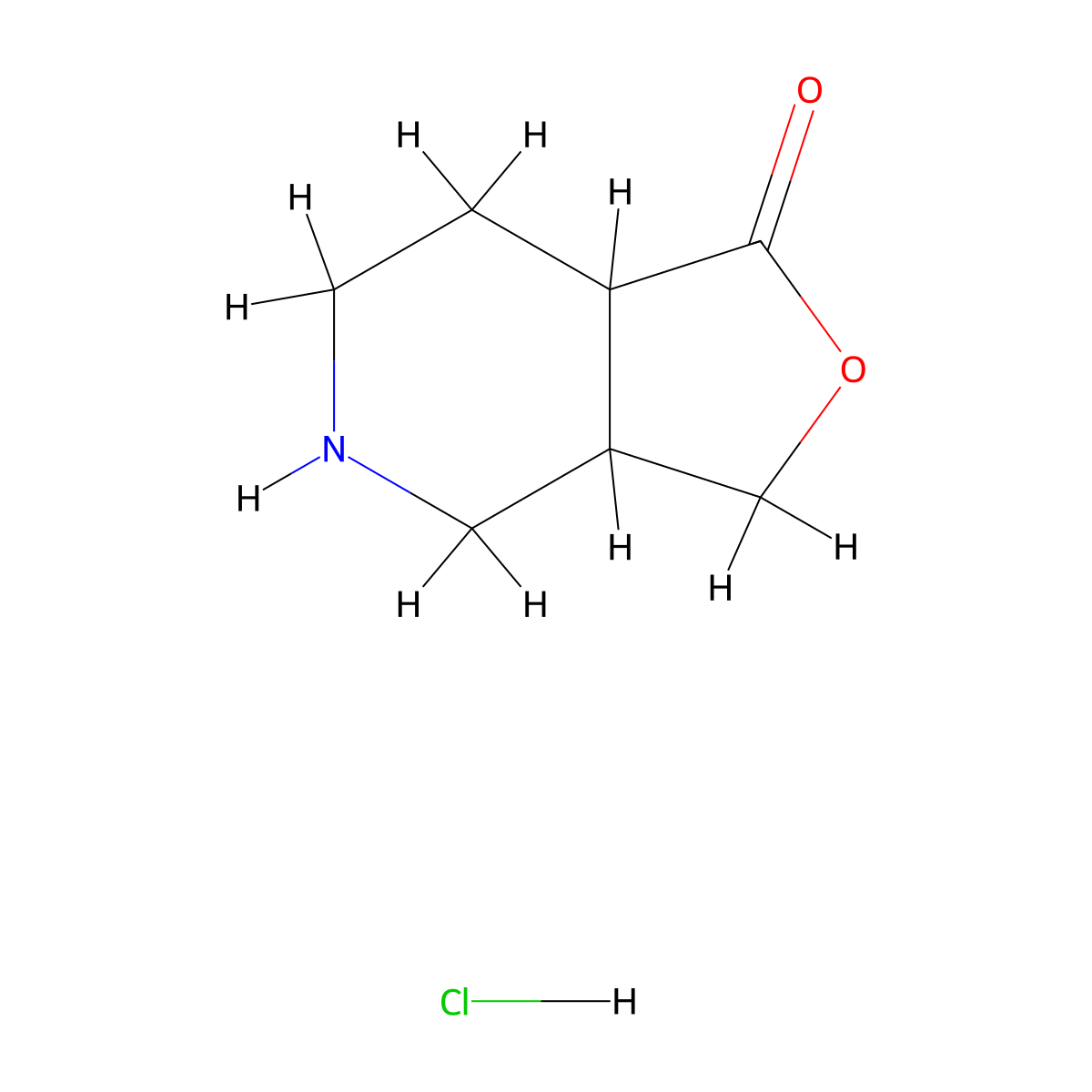 Octahydrofuro[3,4-c]pyridin-1-onehydrochloride molecular structure, CAS 2416236-34-3