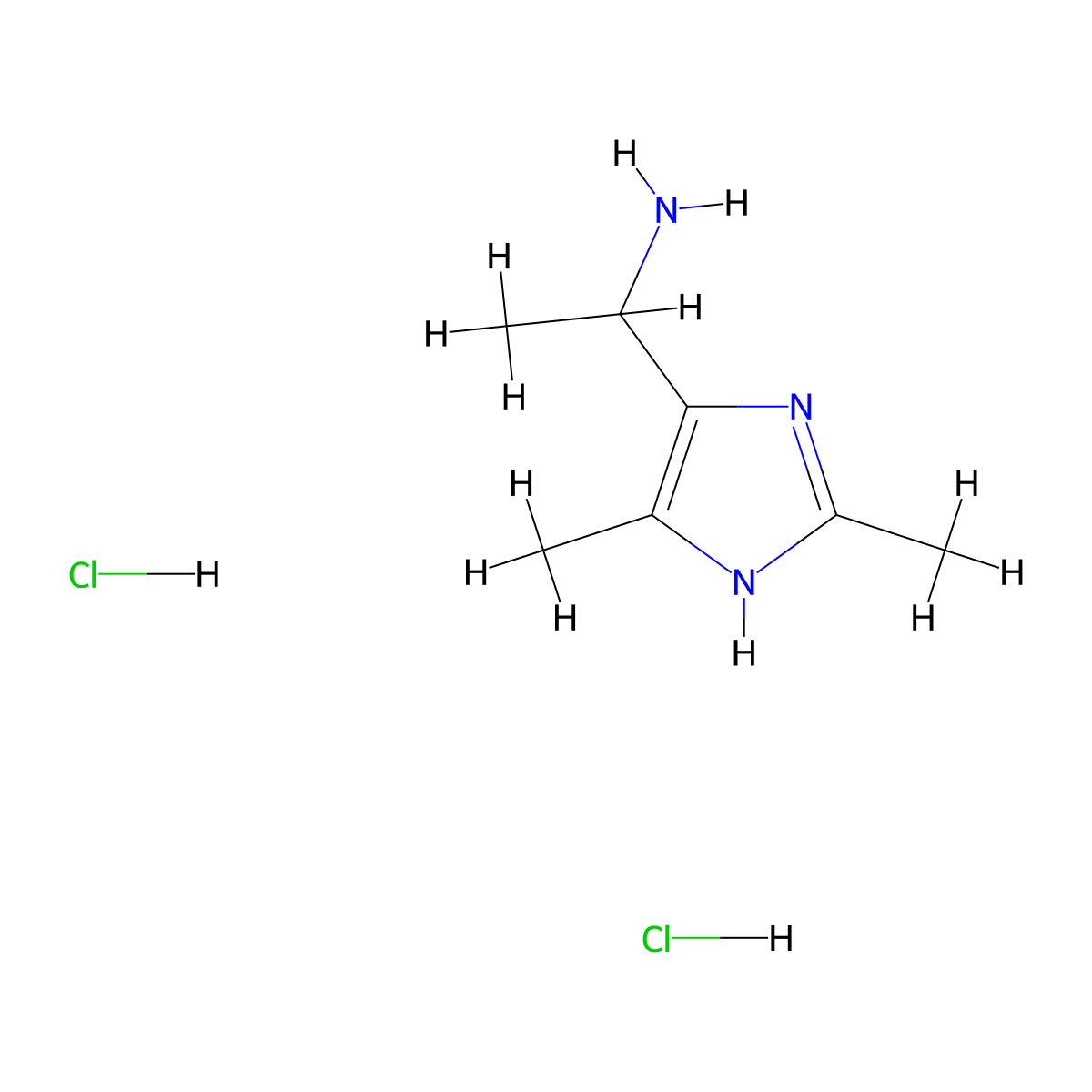 1-(2,5-Dimethyl-1H-imidazol-4-yl)ethanamine;dihydrochloride molecular structure, CAS 2416236-54-7