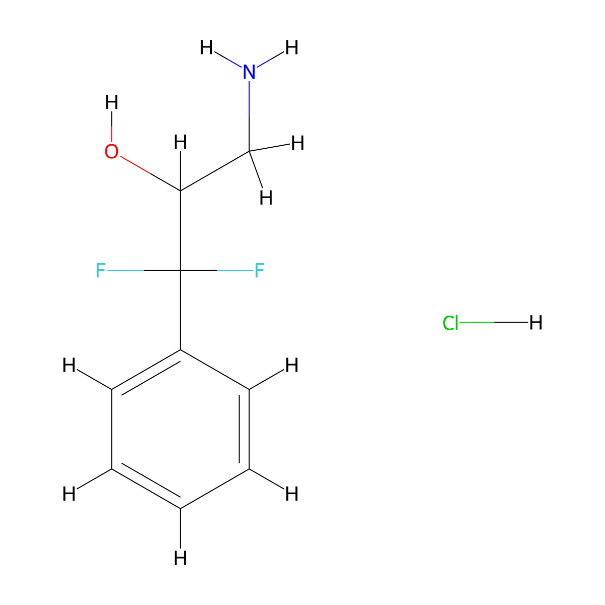 3-Amino-1,1-difluoro-1-phenylpropan-2-olhydrochloride molecular structure, CAS 2416236-62-7