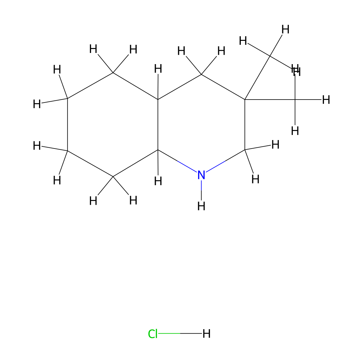3,3-Dimethyl-decahydroquinoline hydrochloride molecular structure, CAS 2416236-63-8