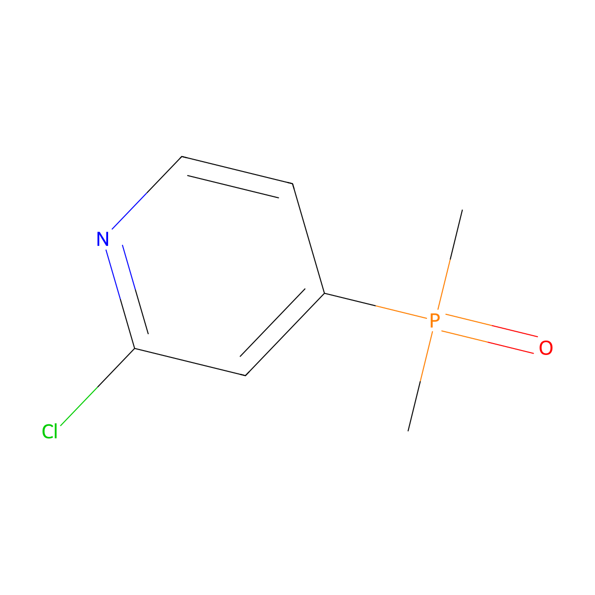 2-Chloro-4-(dimethylphosphoryl)pyridine molecular structure, CAS 2416236-66-1
