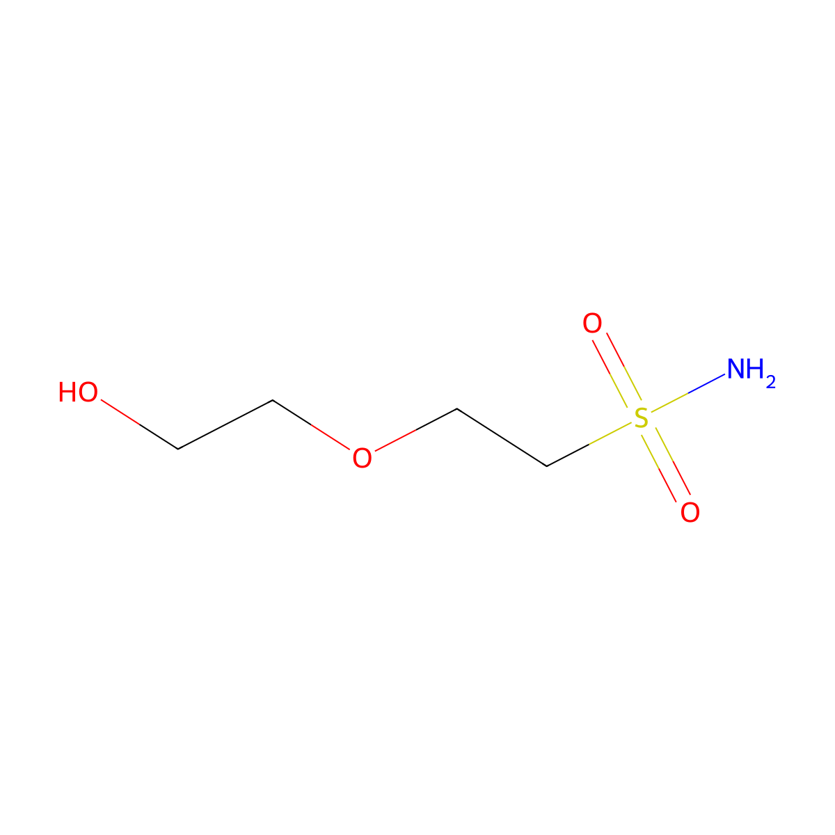 2-(2-Hydroxyethoxy)ethane-1-sulfonamide molecular structure, CAS 2416236-74-1