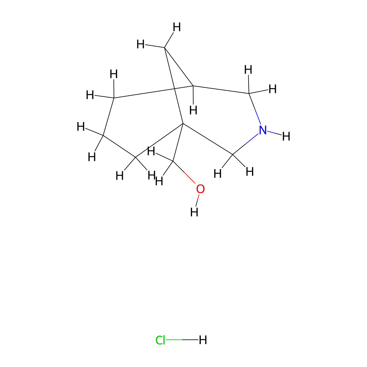 {3-Azabicyclo[3.3.1]nonan-1-yl}methanol hydrochloride molecular structure, CAS 2416236-76-3