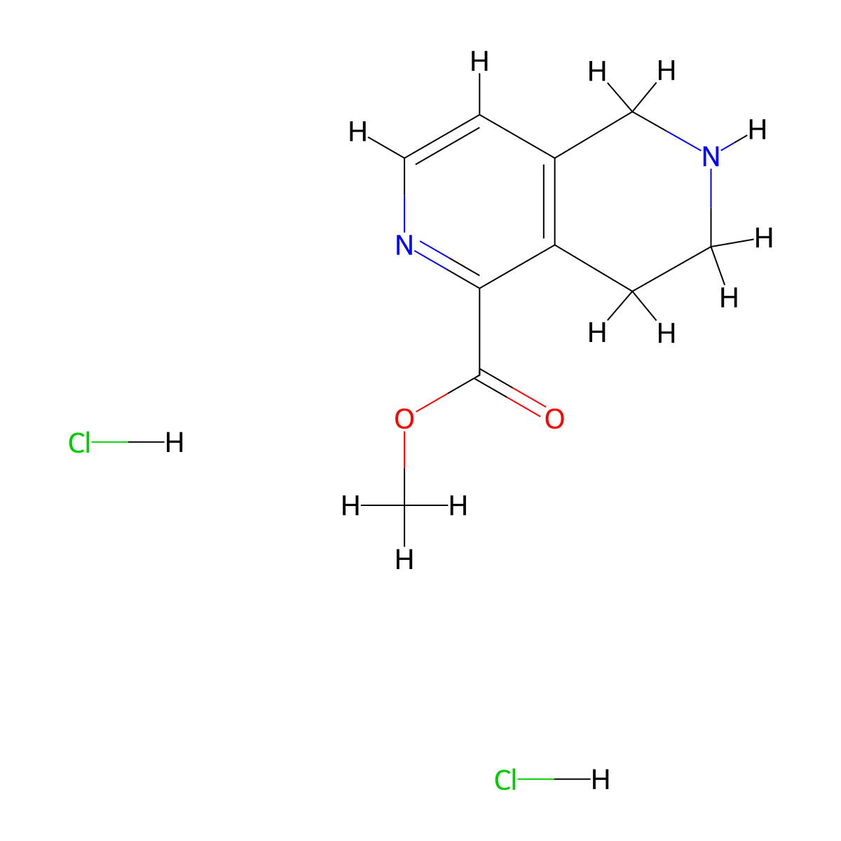 Methyl5,6,7,8-tetrahydro-2,6-naphthyridine-1-carboxylatedihydrochloride molecular structure, CAS 2416236-79-6