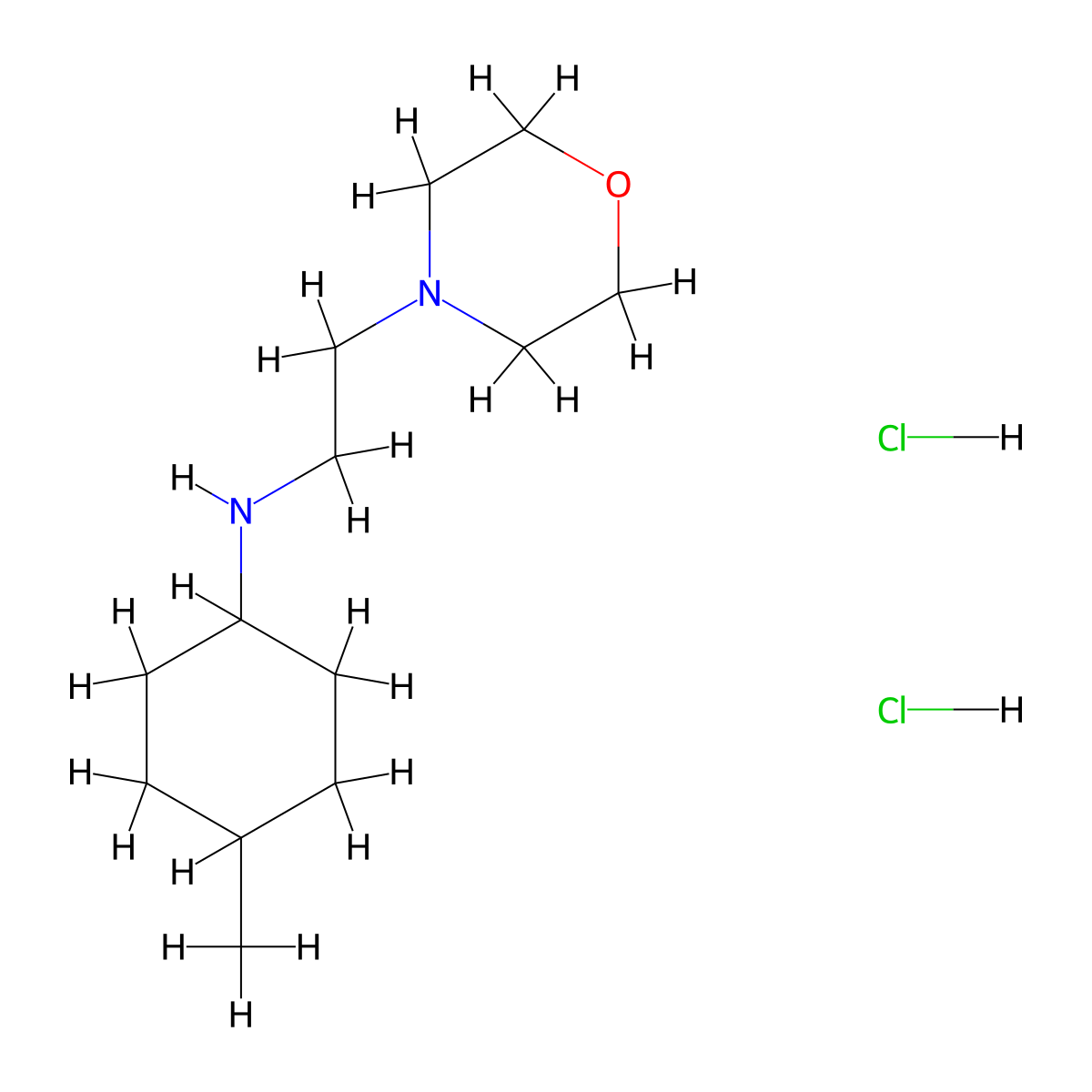 4-methyl-N-[2-(morpholin-4-yl)ethyl]cyclohexan-1-aminedihydrochloride molecular structure, CAS 2416236-90-1