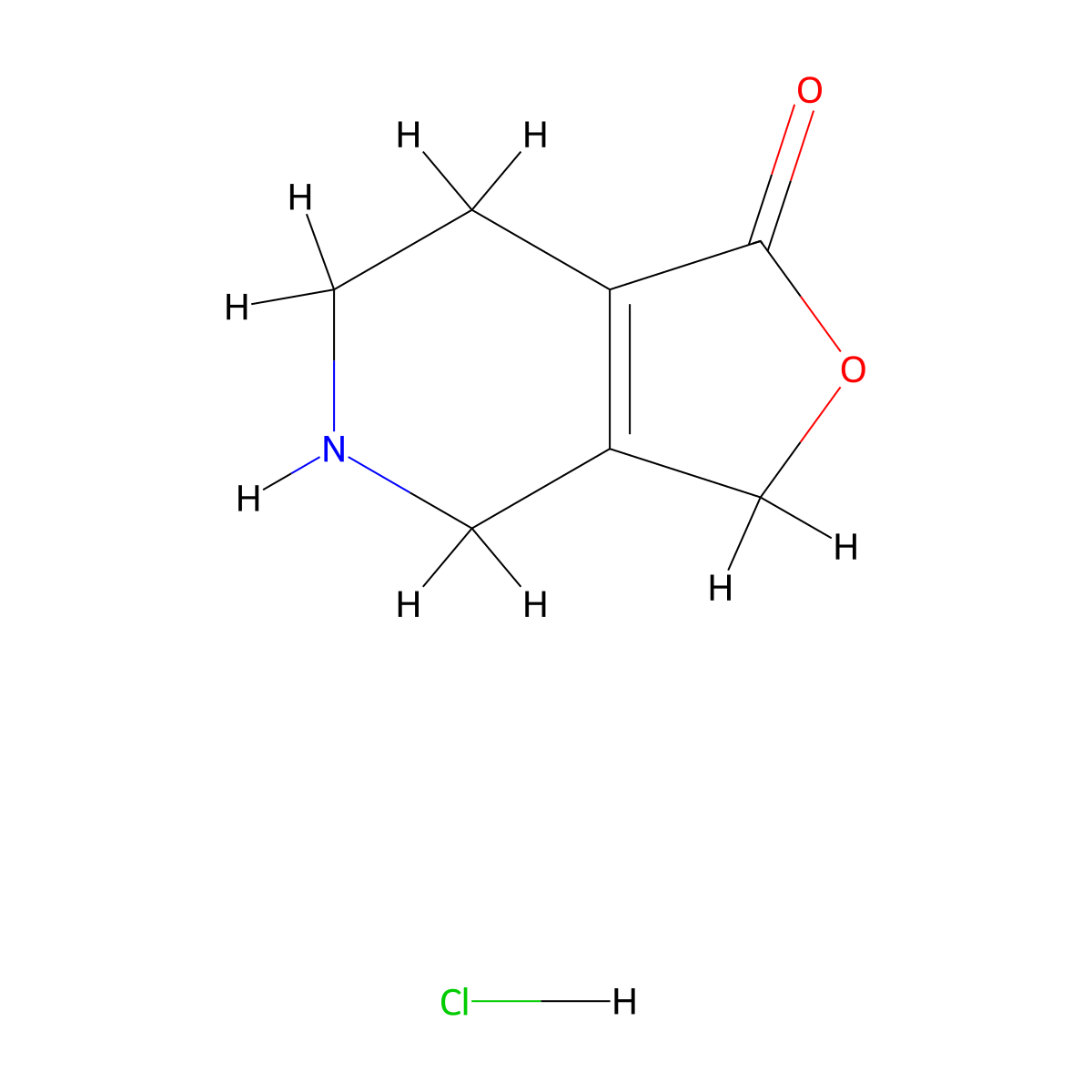 4,5,6,7-Tetrahydro-3H-furo[3,4-c]pyridin-1-one;hydrochloride molecular structure, CAS 2416237-09-5