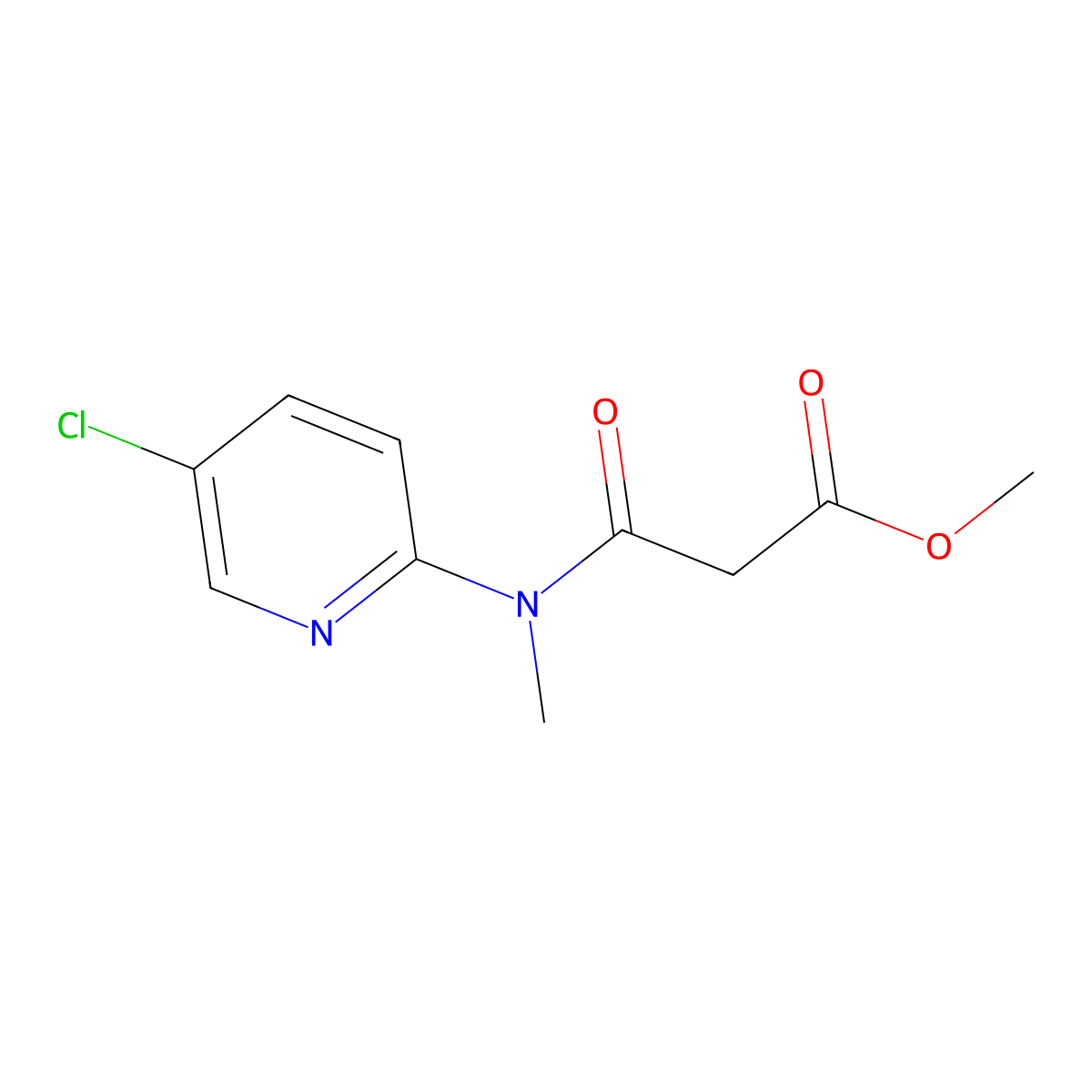 Methyl 2-[(5-chloropyridin-2-yl)(methyl)carbamoyl]acetate molecular structure, CAS 2416237-18-6