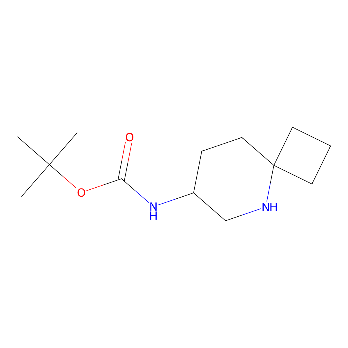 tert-butyl N-{5-azaspiro[3.5]nonan-7-yl}carbamate molecular structure, CAS 2416237-35-7