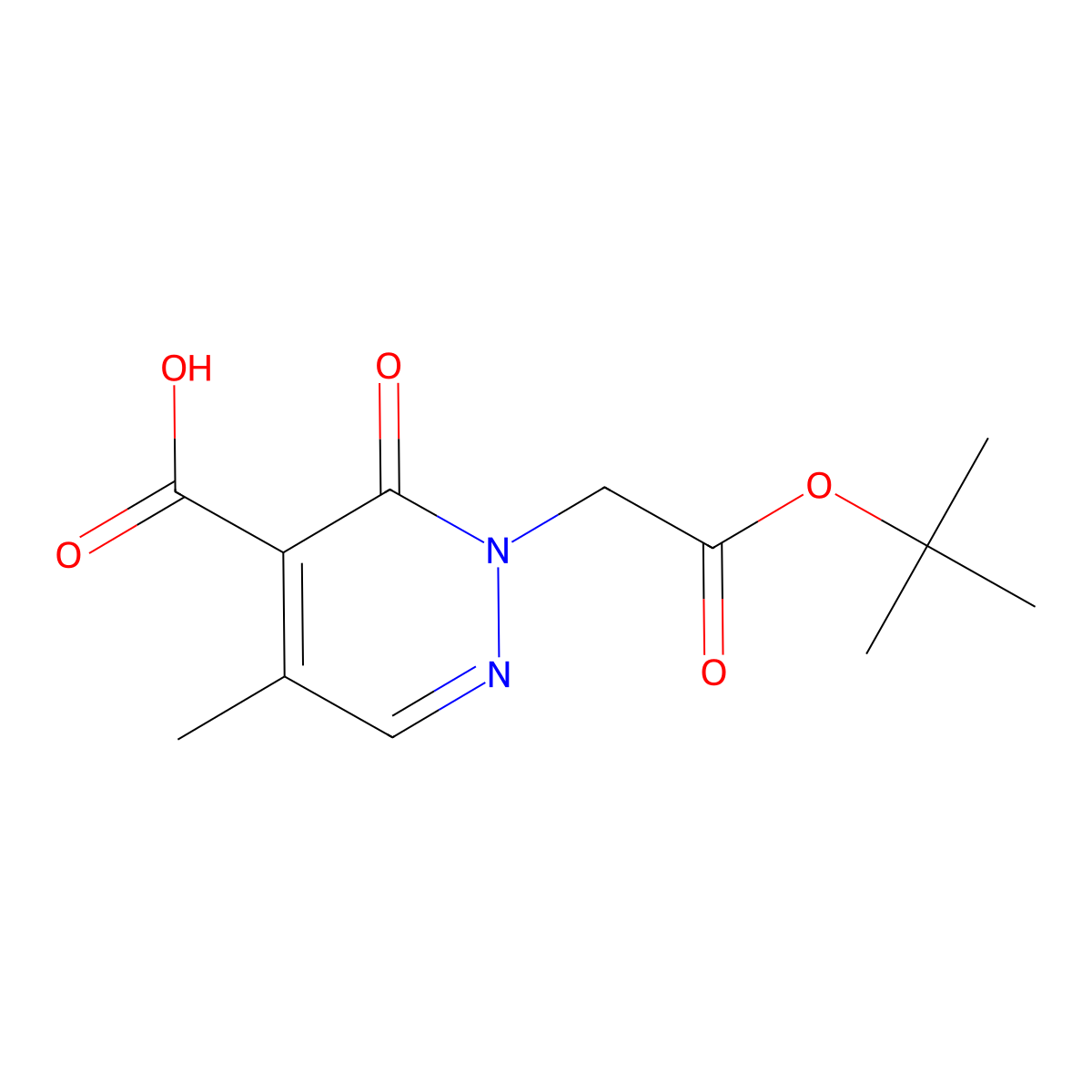 2-[2-(Tert-butoxy)-2-oxoethyl]-5-methyl-3-oxo-2,3-dihydropyridazine-4-carboxylicacid molecular structure, CAS 2416237-59-5