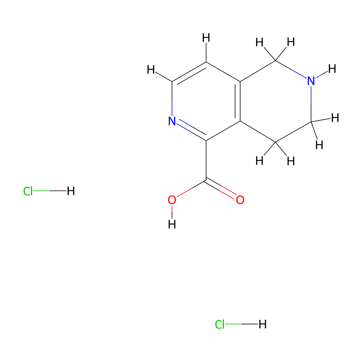 5,6,7,8-Tetrahydro-2,6-naphthyridine-1-carboxylic acid;dihydrochloride molecular structure, CAS 2416242-86-7