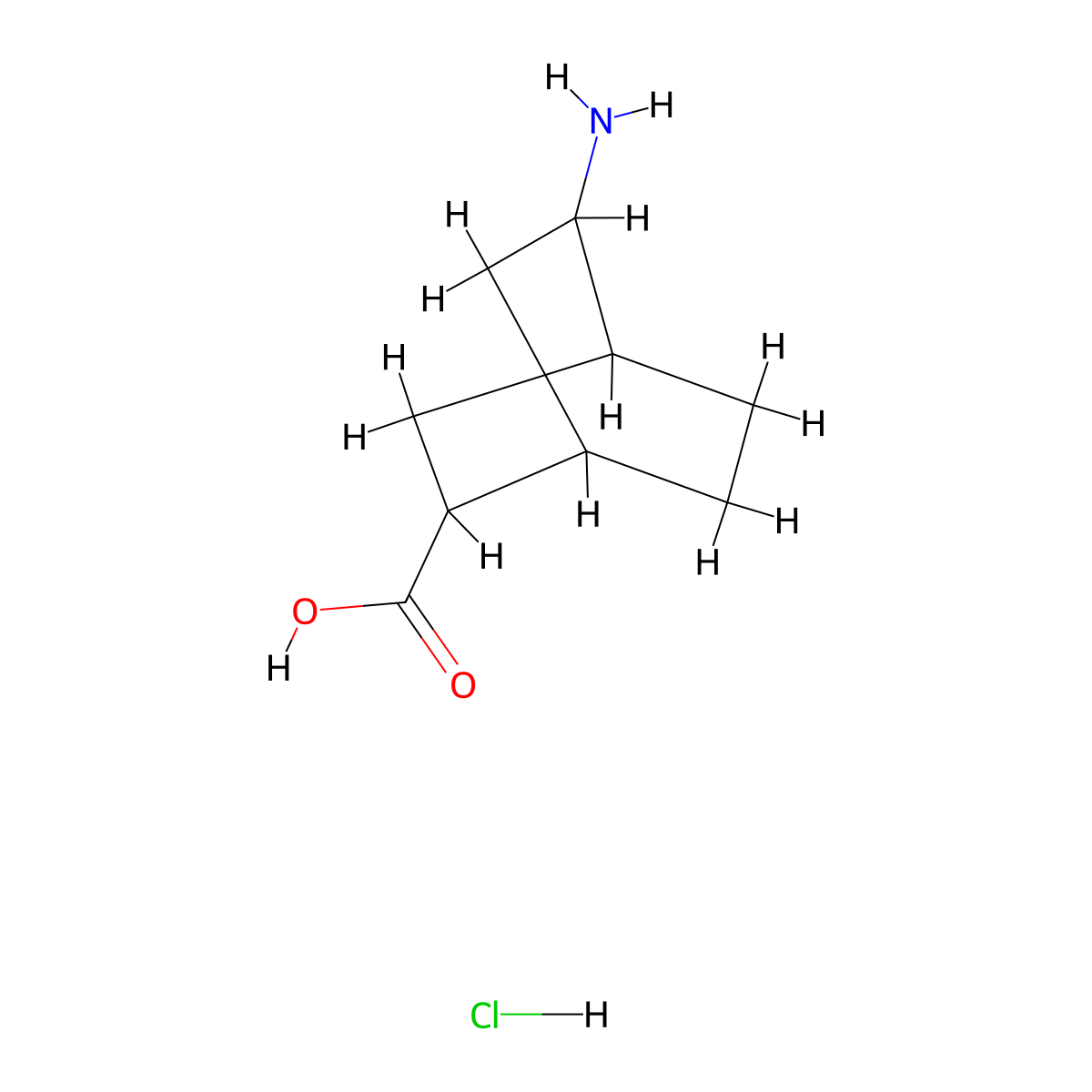 5-Aminobicyclo[2.2.2]octane-2-carboxylicacidhydrochloride molecular structure, CAS 2416243-21-3