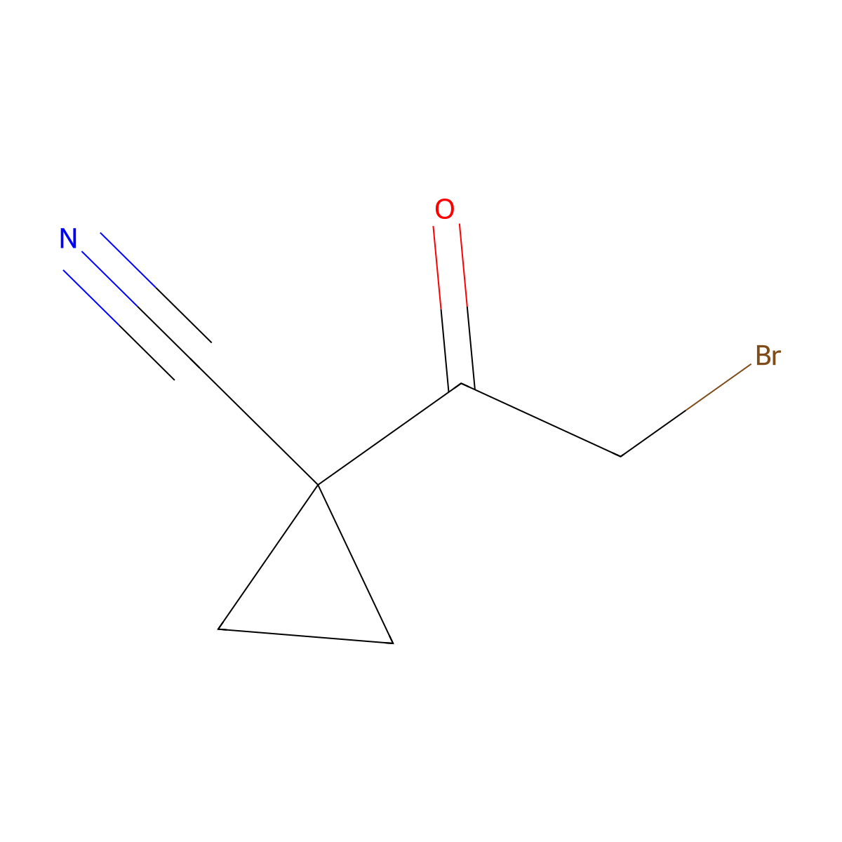 1-(2-Bromoacetyl)cyclopropane-1-carbonitrile molecular structure, CAS 2416243-42-8