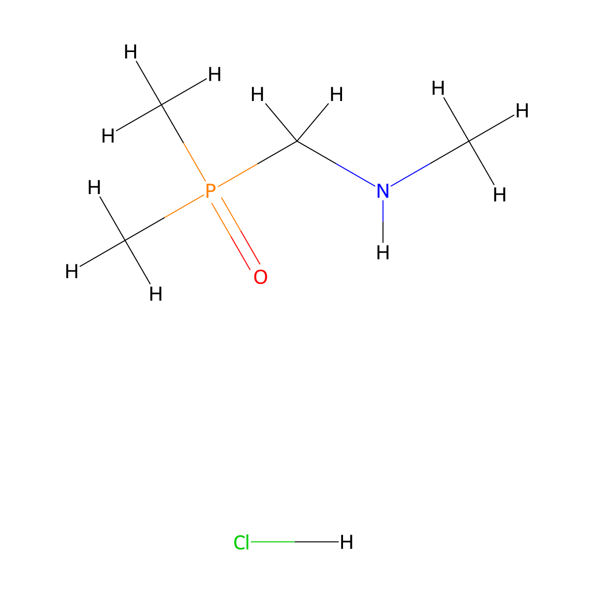 [(Dimethylphosphoryl)methyl](methyl)amine hydrochloride molecular structure, CAS 2416243-71-3
