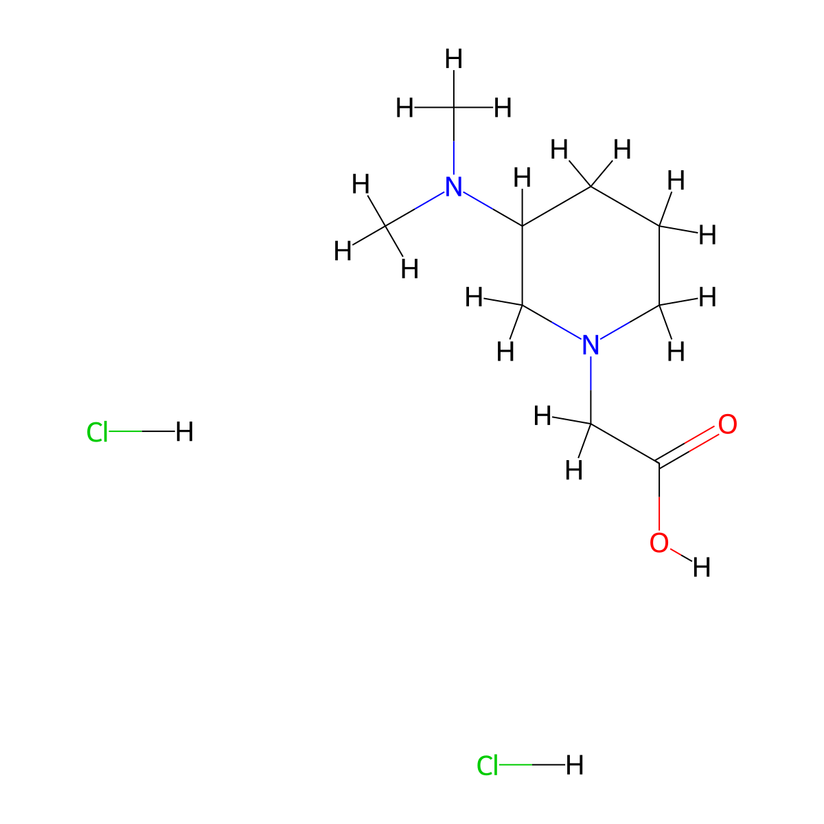 2-[3-(Dimethylamino)piperidin-1-yl]aceticaciddihydrochloride molecular structure, CAS 2416243-74-6