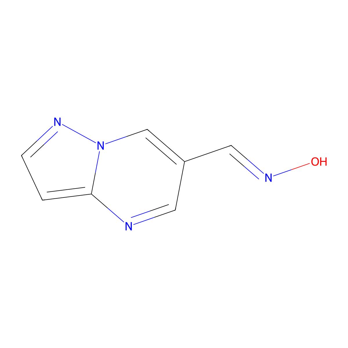 N-({pyrazolo[1,5-a]pyrimidin-6-yl}methylidene)hydroxylamine molecular structure, CAS 2416245-86-6