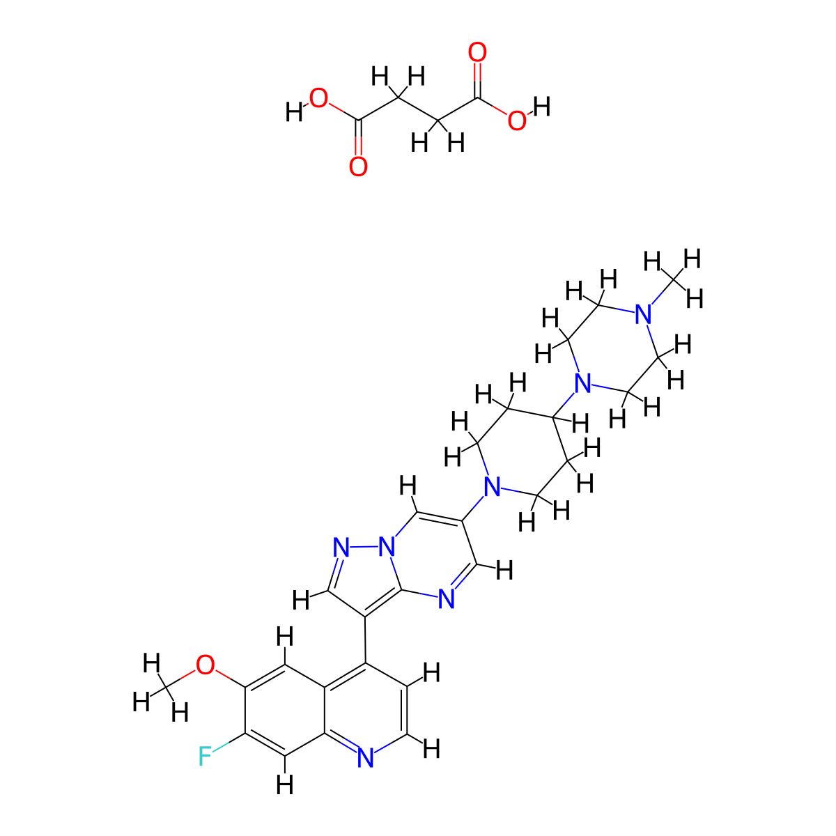ALK2-IN-4 succinate molecular structure, CAS 2416307-25-8