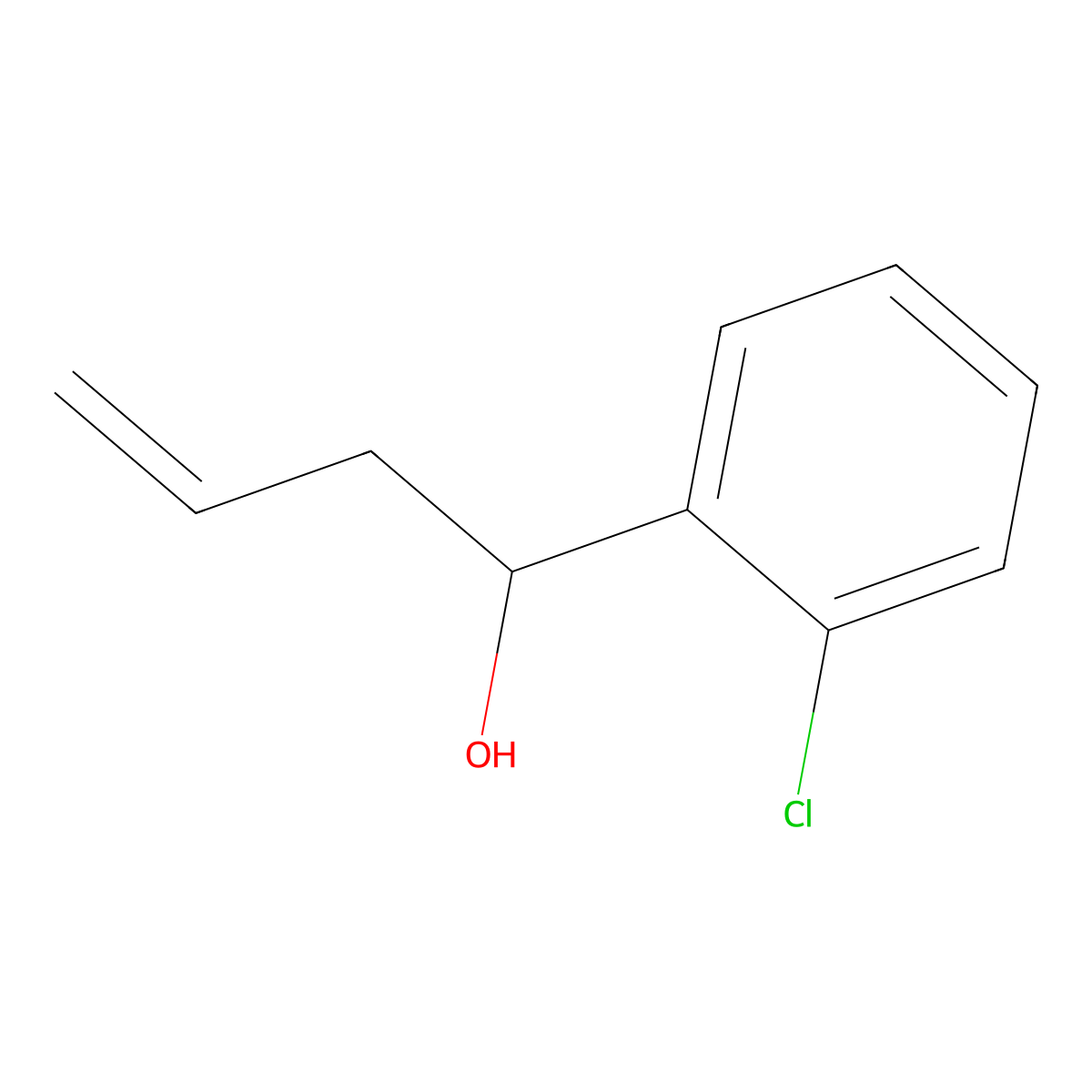 1-(2-Chlorophenyl)but-3-en-1-ol molecular structure, CAS 24165-66-0