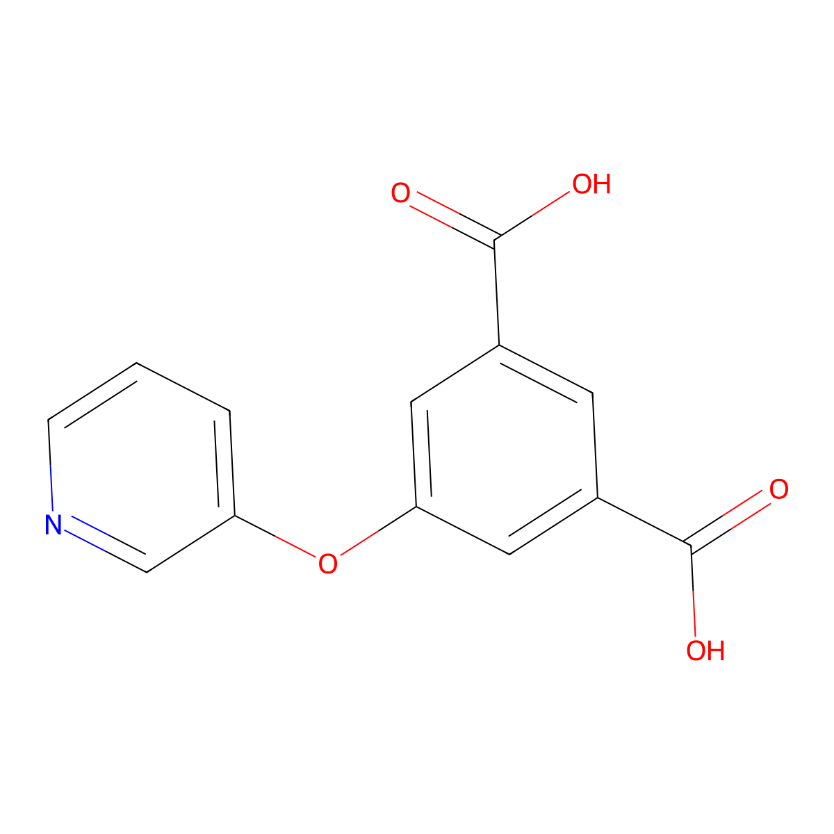5-(Pyridin-3-yloxy)isophthalic acid molecular structure, CAS 2416566-96-4