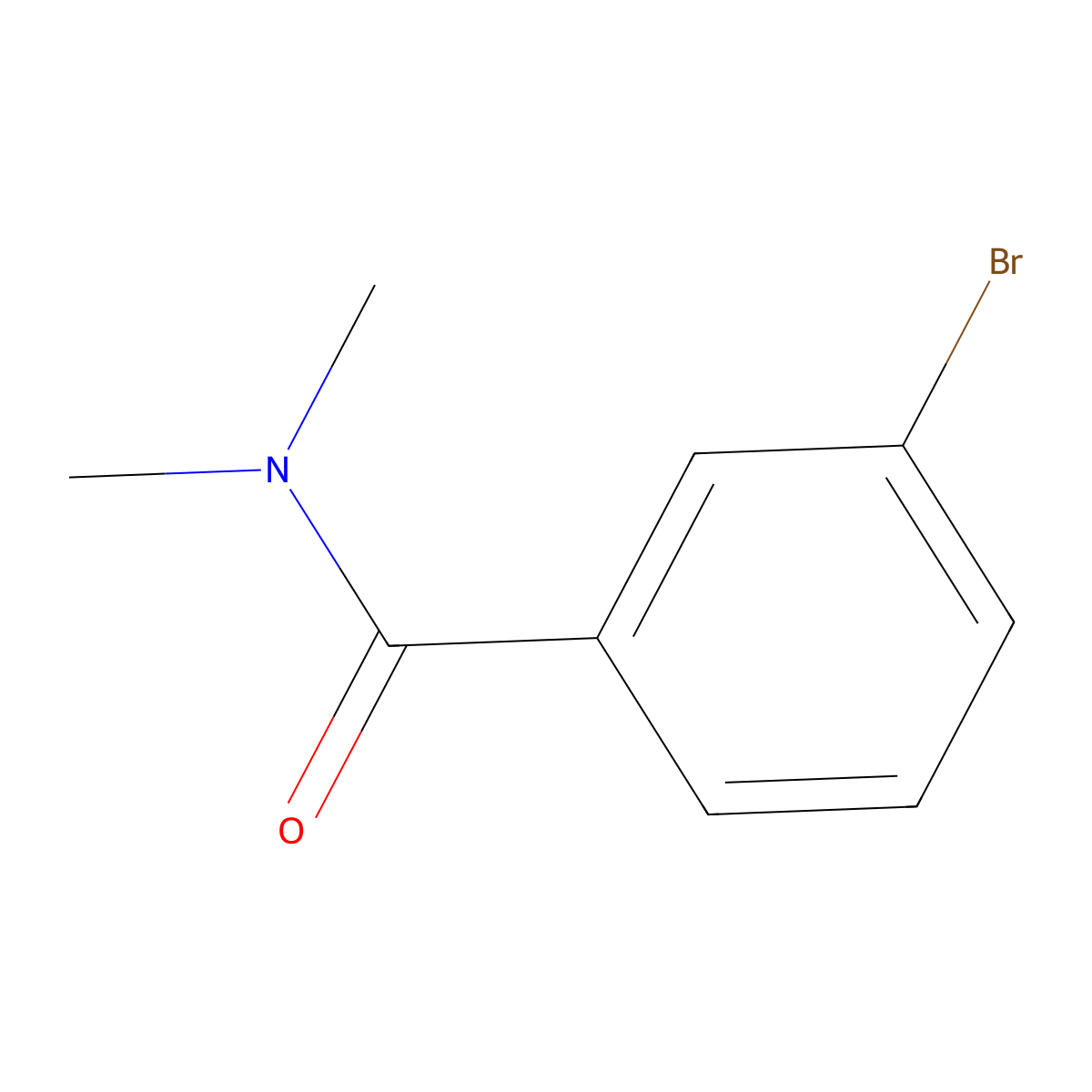 3-bromo-N,N-dimethylbenzamide molecular structure, CAS 24167-51-9