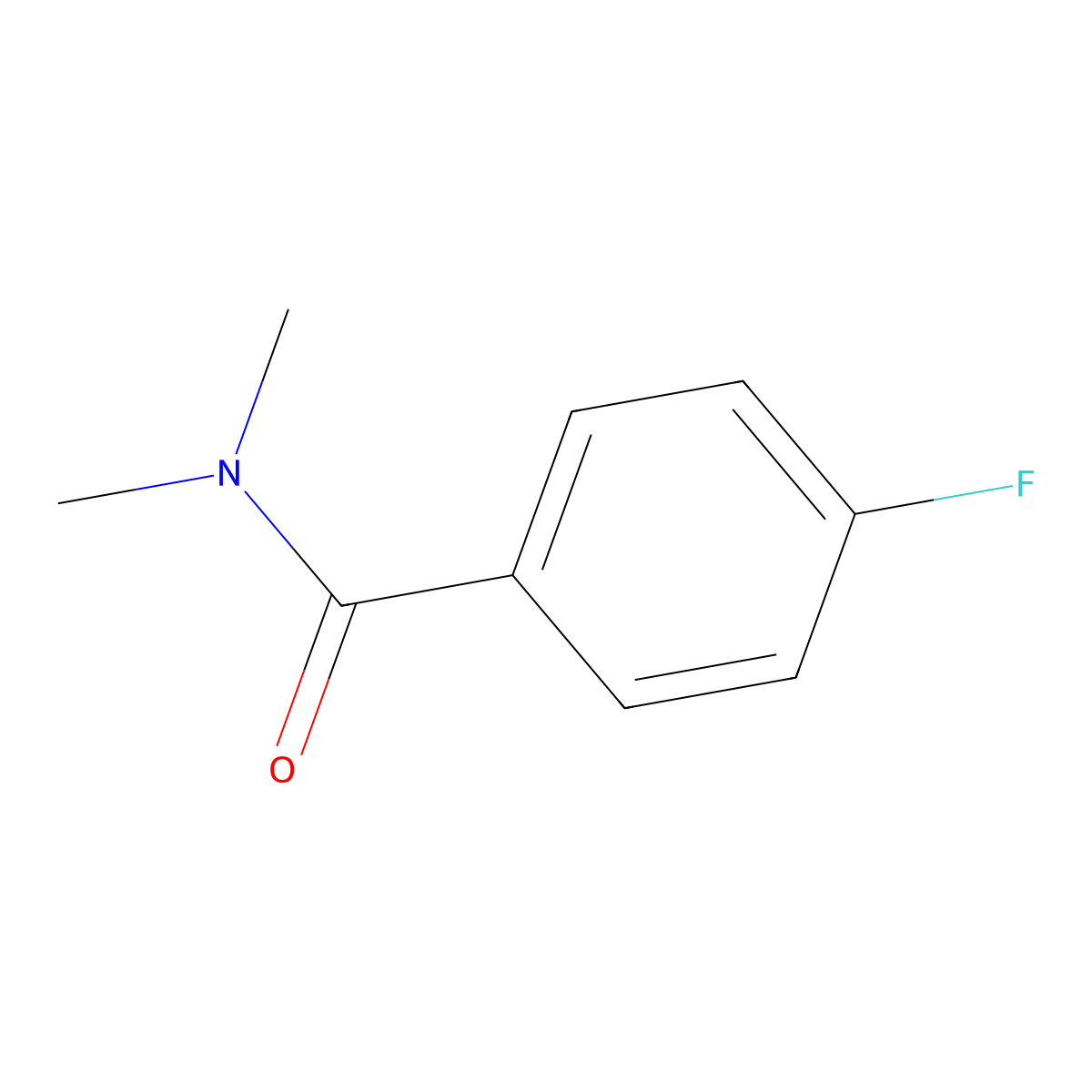 4-fluoro-N,N-dimethylbenzamide molecular structure, CAS 24167-56-4
