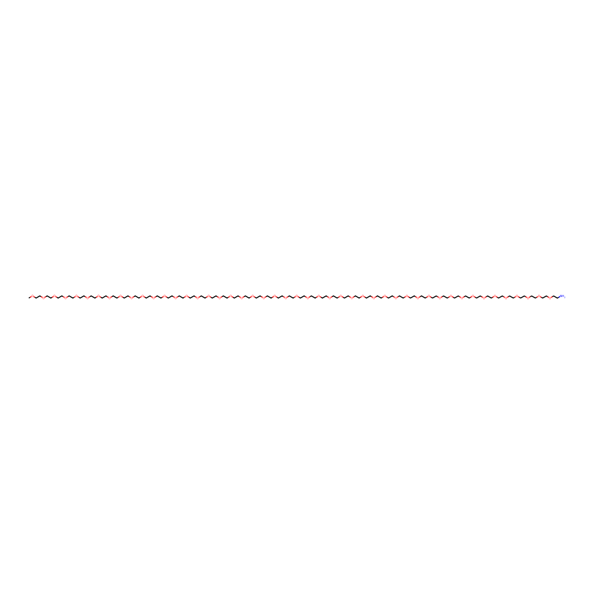 m-PEG48-amine molecular structure, CAS 2416858-25-6