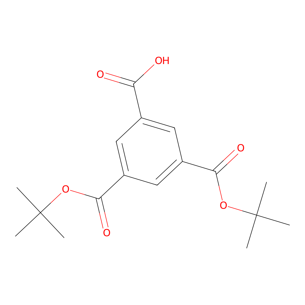 3,5-Bis(tert-butoxycarbonyl)benzoic acid molecular structure, CAS 2416860-81-4