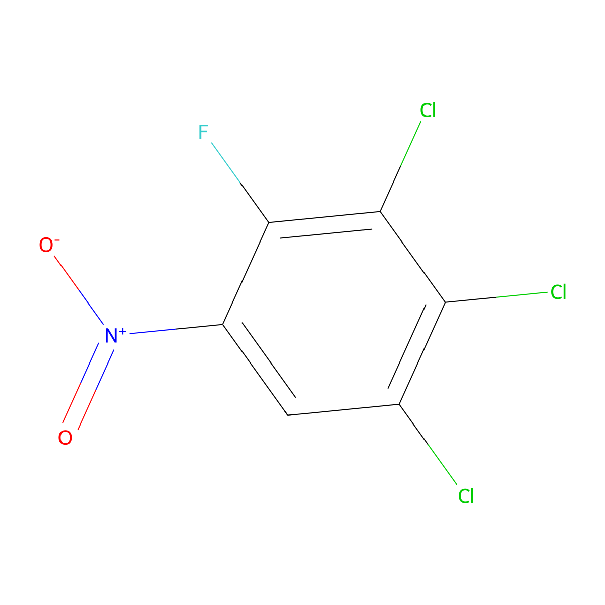 1,2,3-Trichloro-4-fluoro-5-nitrobenzene molecular structure, CAS 2416881-64-4