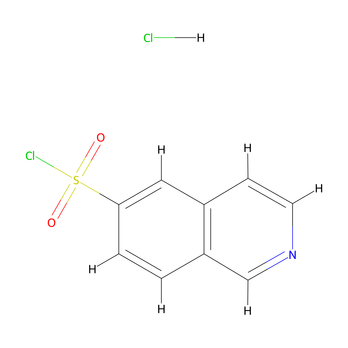 6-Isoquinolinesulfonyl Chloride Hydrochloride molecular structure, CAS 2416973-92-5