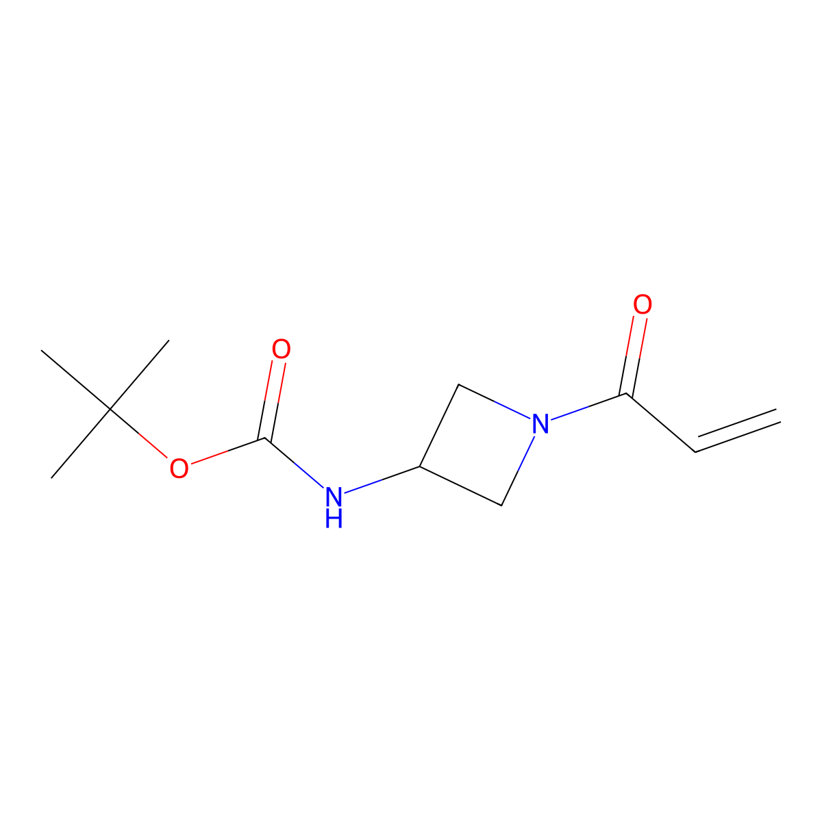 Tert-butyl (1-acryloylazetidin-3-yl)carbamate molecular structure, CAS 2416992-63-5
